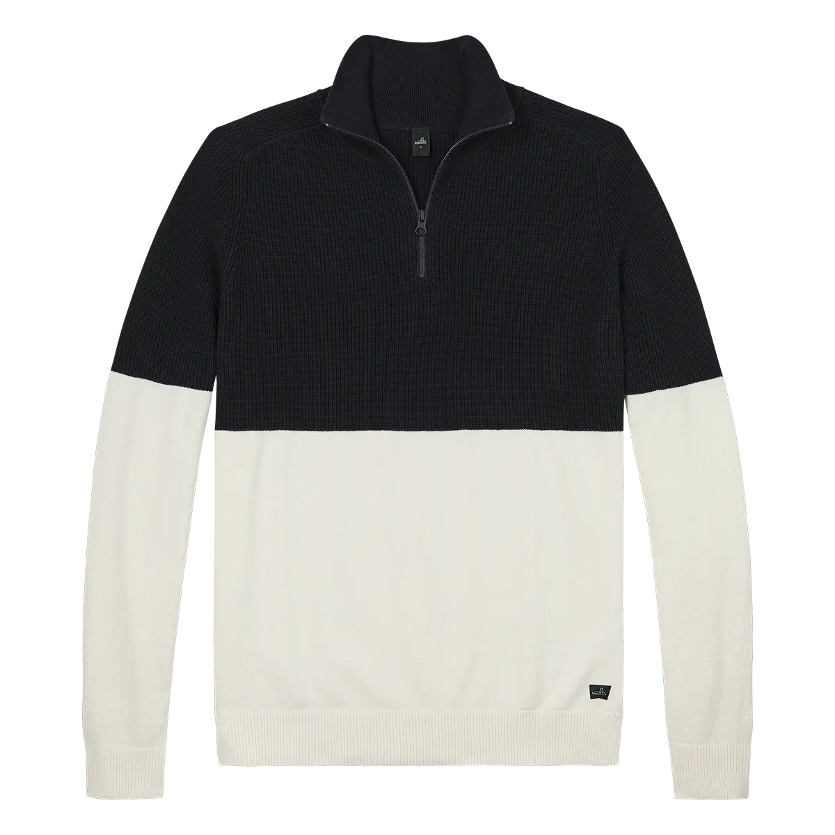 GRANT | Cotton Half Zip Pullover | Night Blue