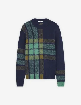 GRAPHIC CHECK INTARSIA JUMPER