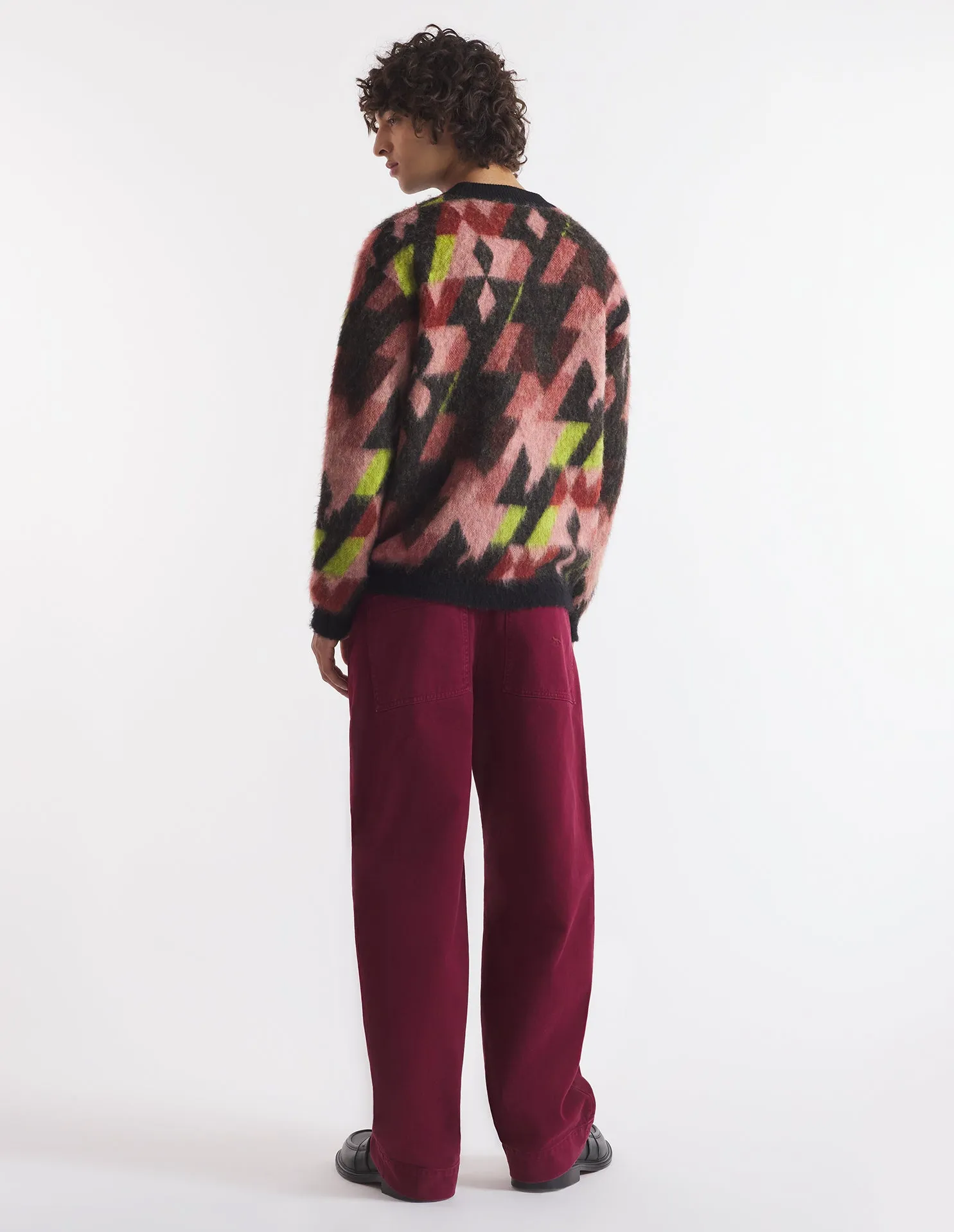 GRAPHIC MOHAIR JACQUARD JUMPER