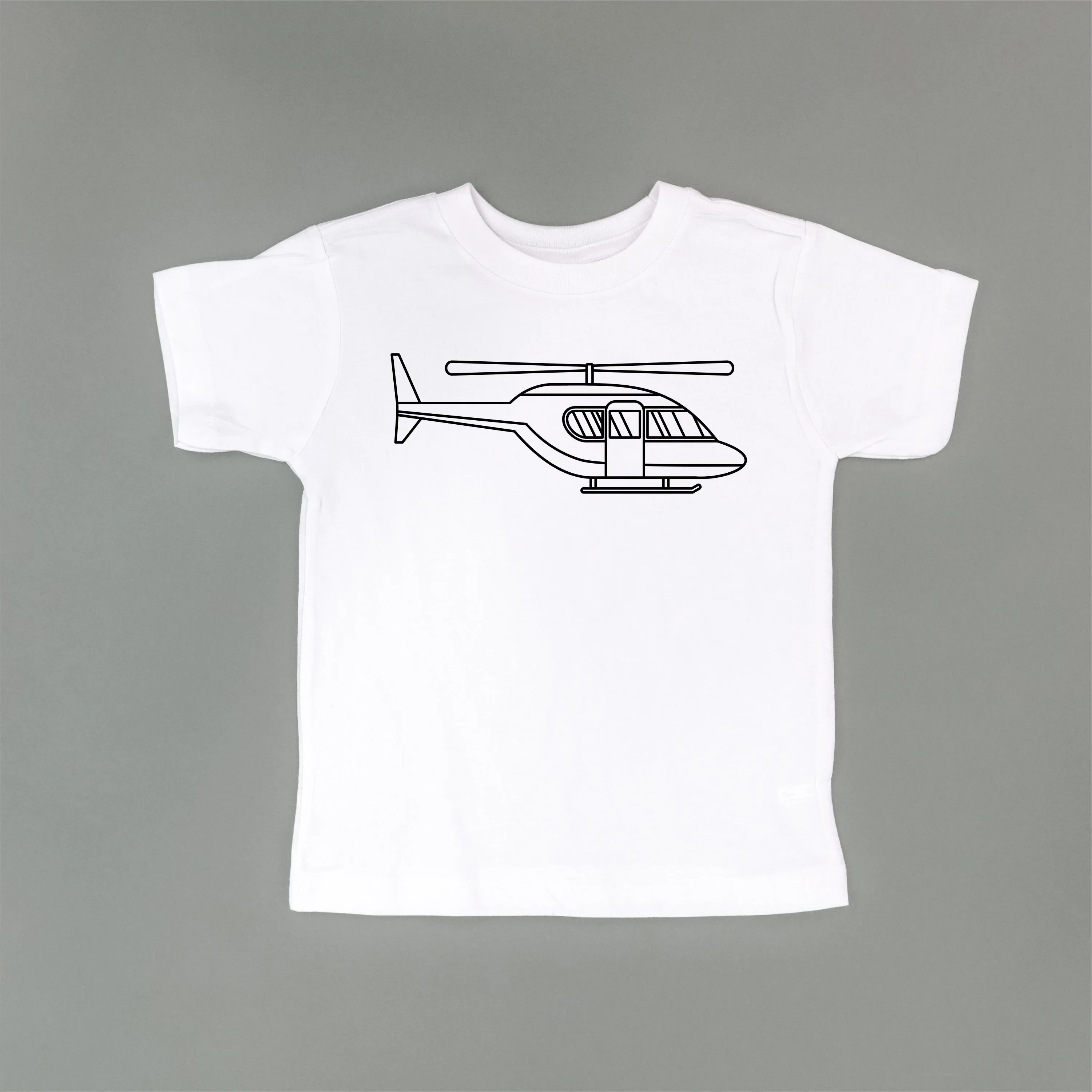 HELICOPTER - Minimalist Design - Short Sleeve Child Shirt