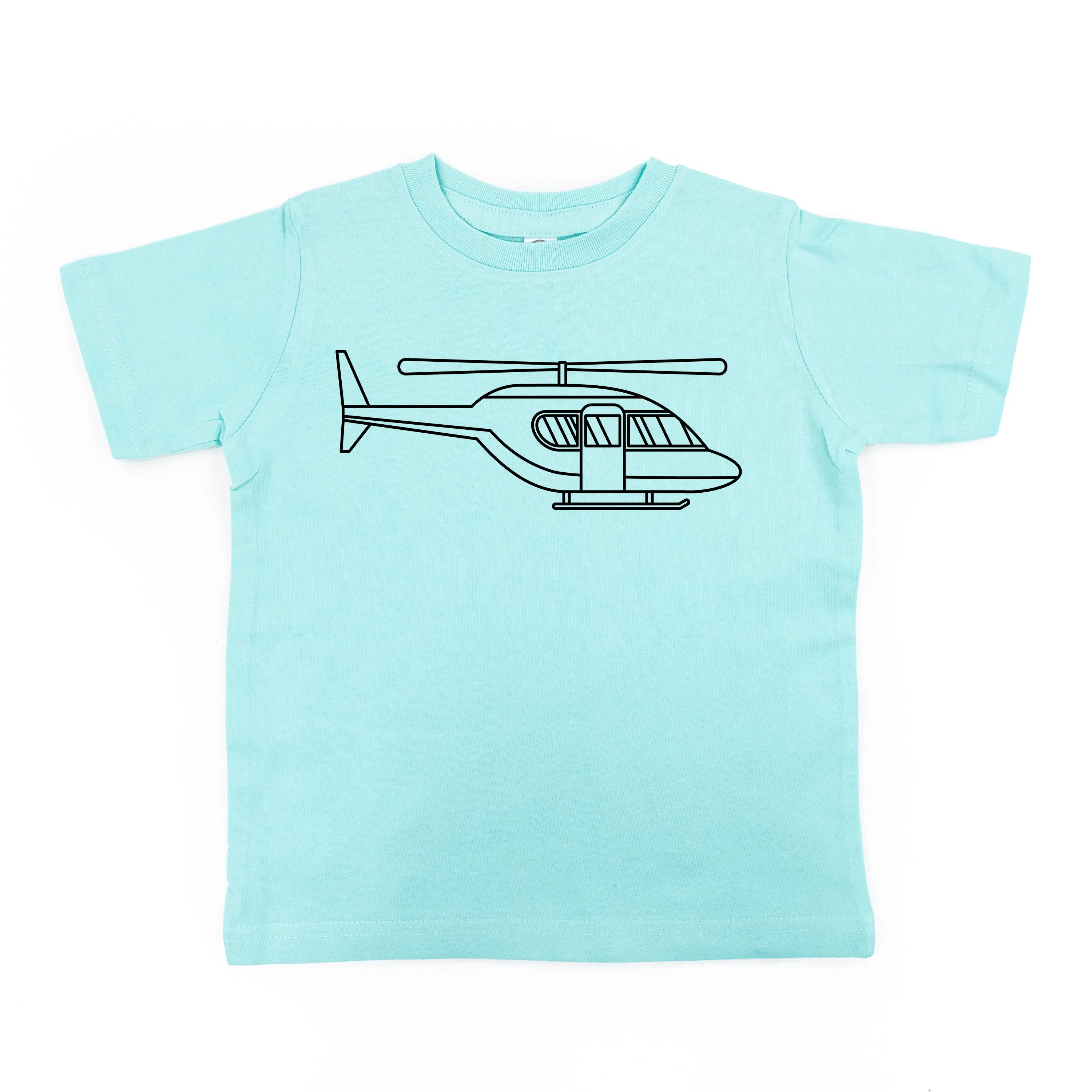 HELICOPTER - Minimalist Design - Short Sleeve Child Shirt