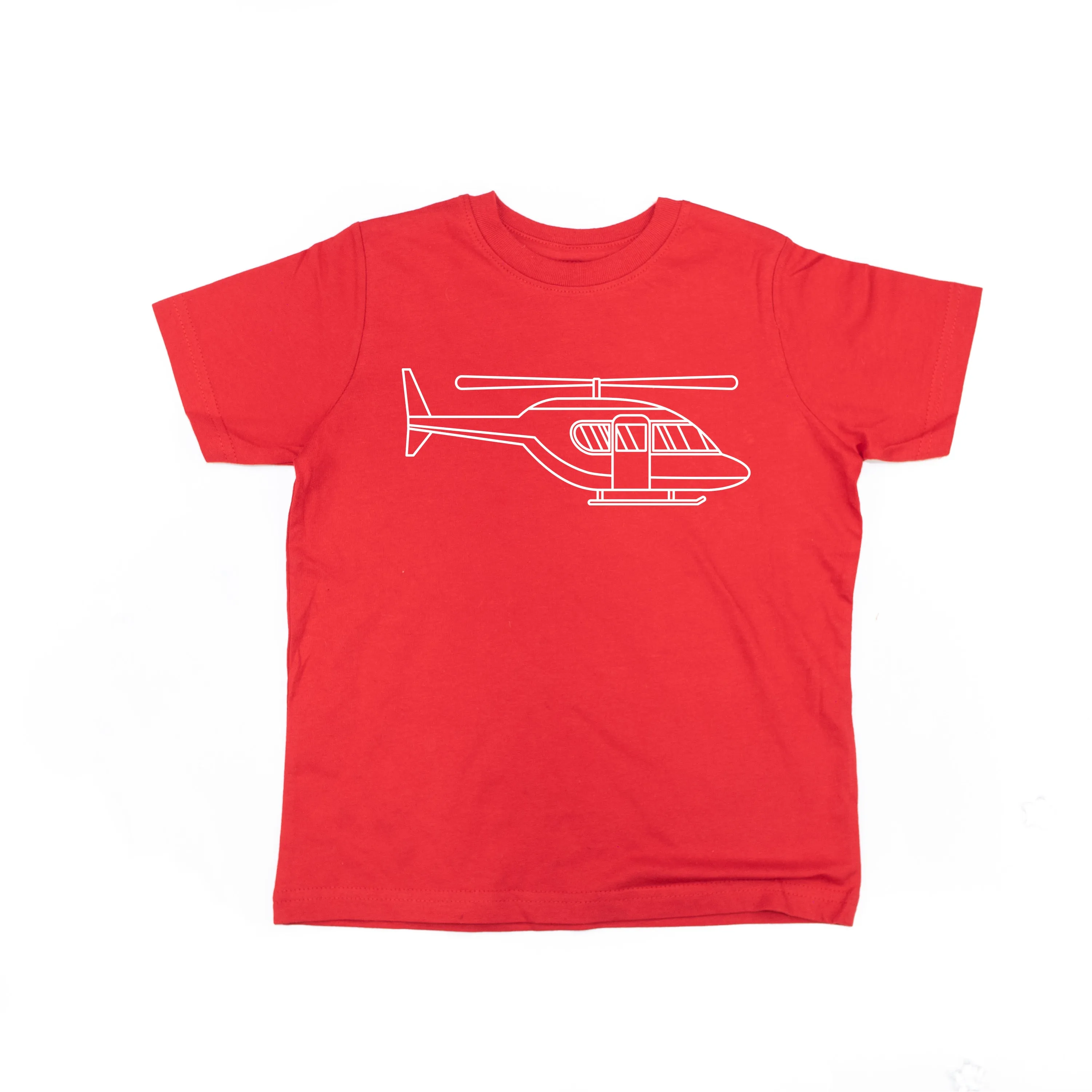 HELICOPTER - Minimalist Design - Short Sleeve Child Shirt