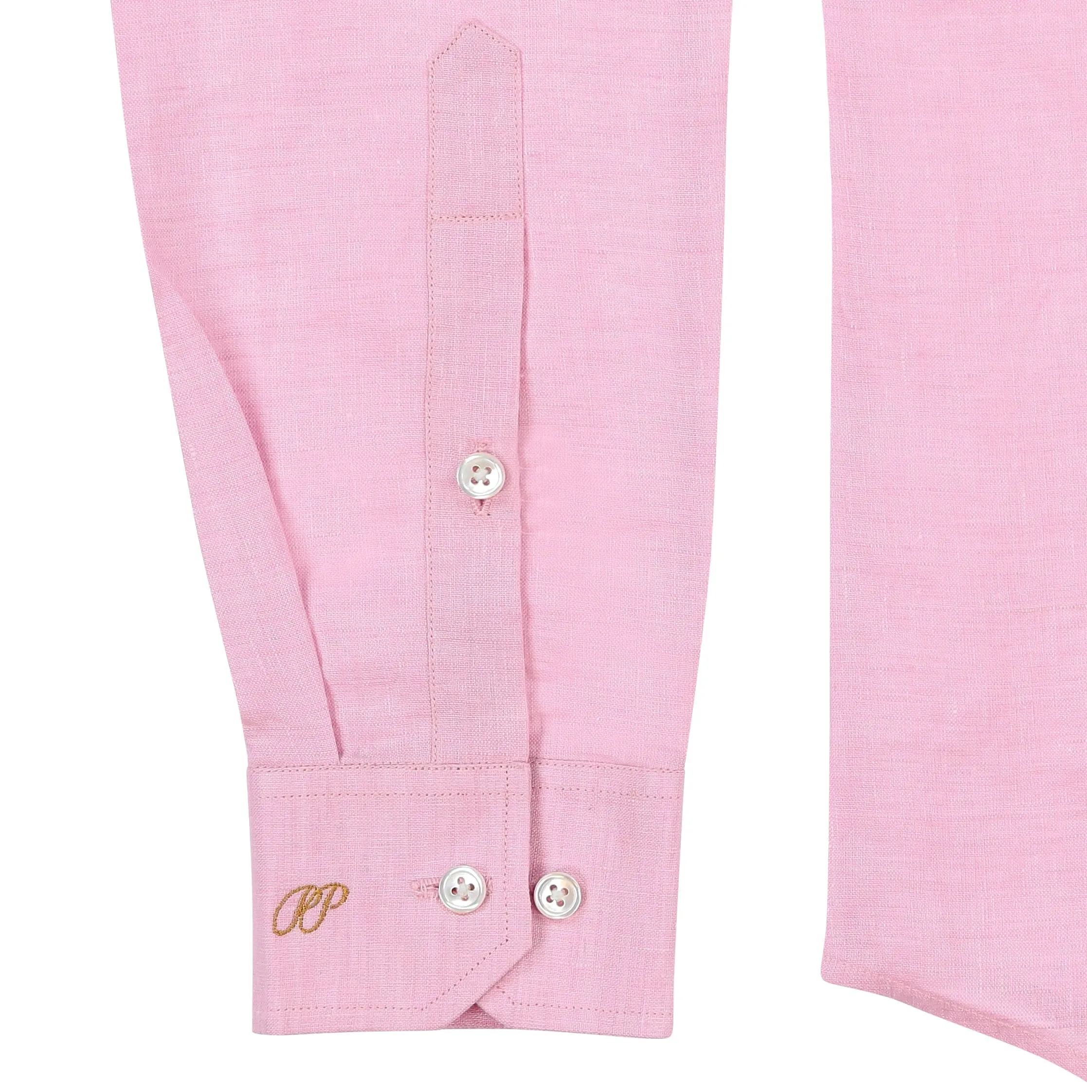 HER Male Linen Shirt - Pink