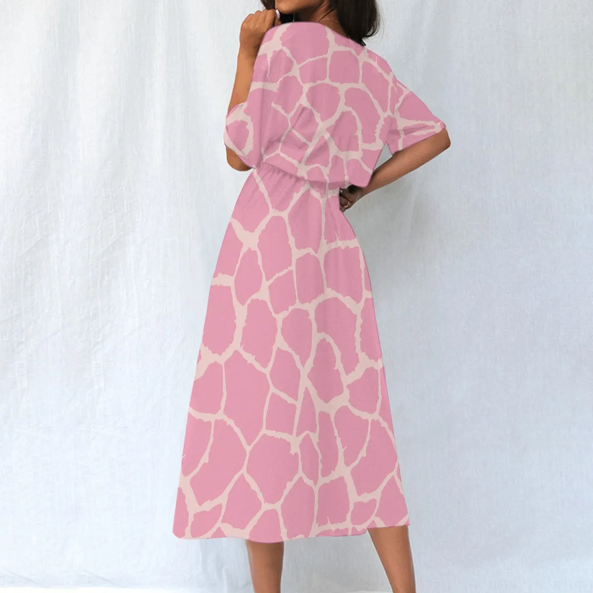 Hot in Pink | Elastic Waist Dress