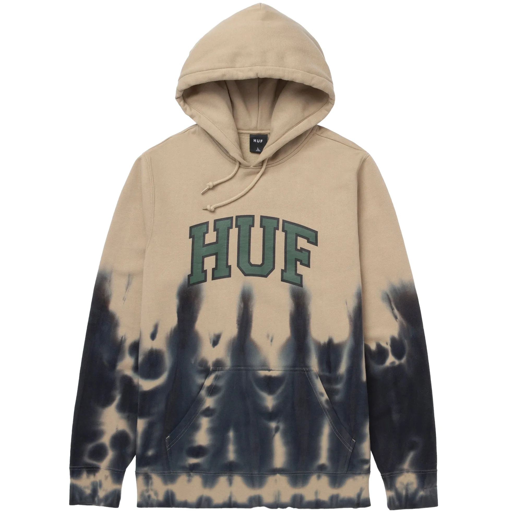 HUF HARTFORD TIEDYE P/O HOODIE // TAN