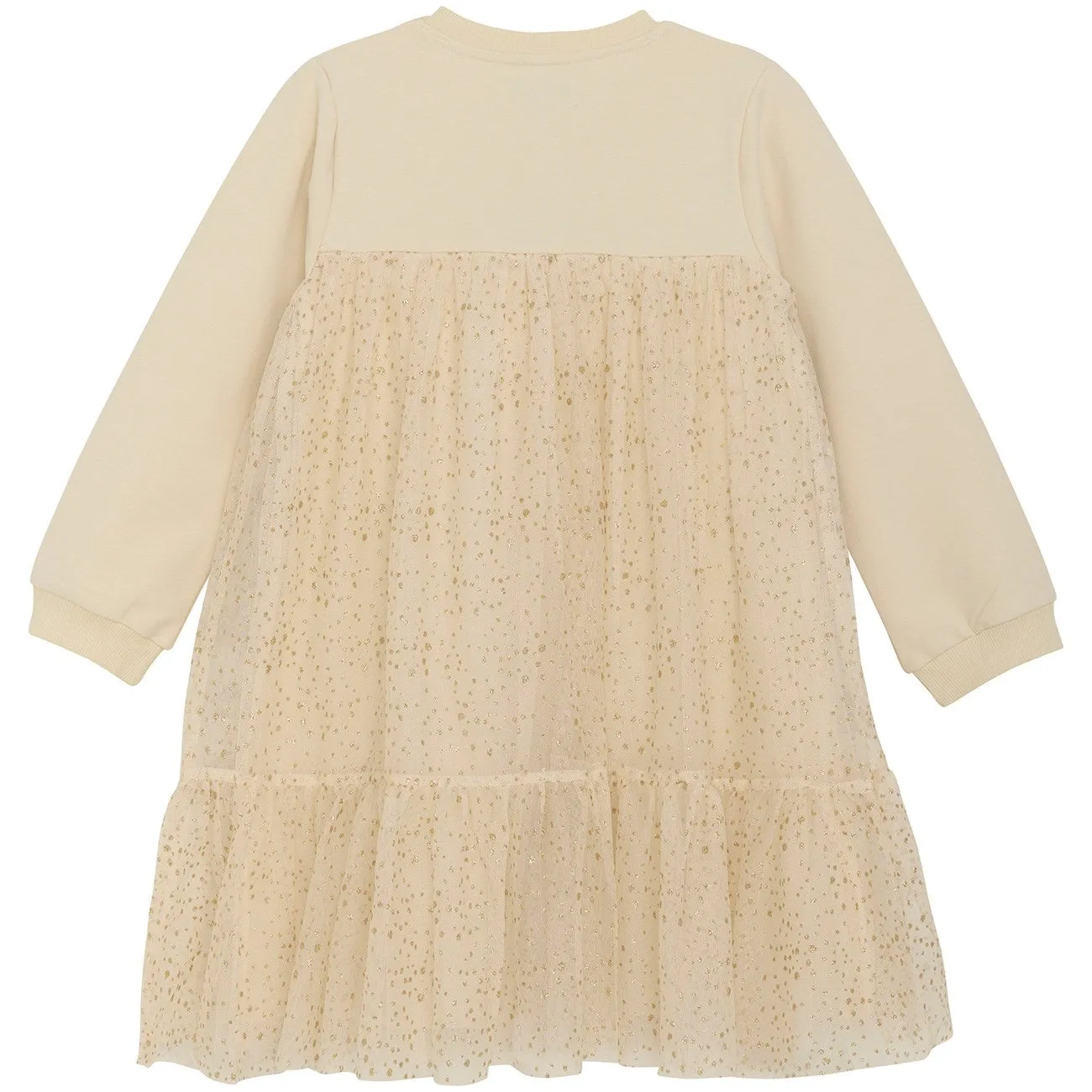 Huttelihut Wood Ash Dress Gold Tulle