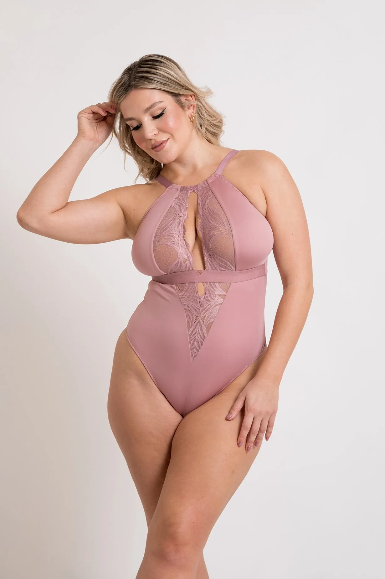 Indulgence bodysuit - ash rose