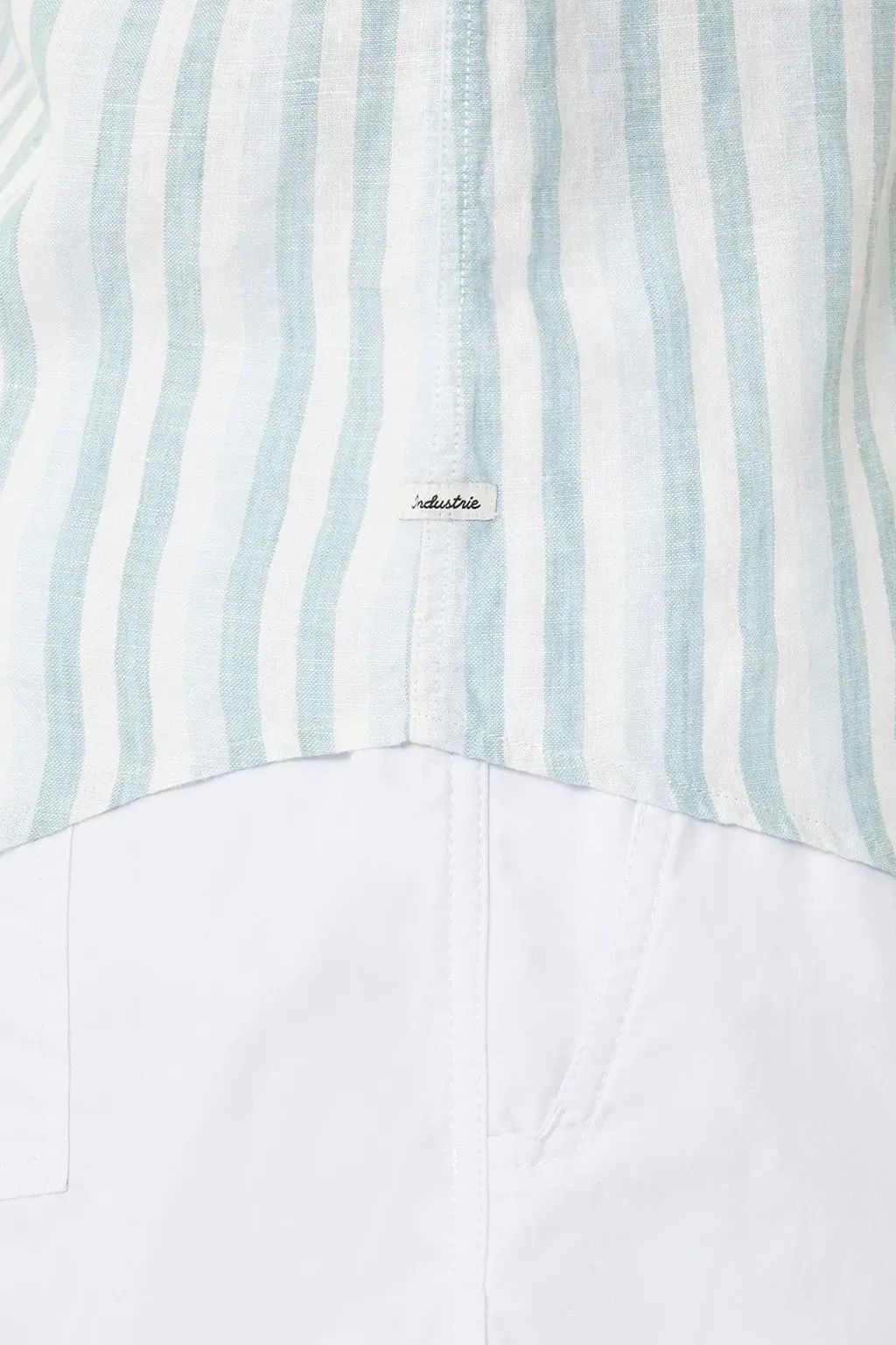 Industrie - The Lindeman Linen Shirt - Stripe - Light Blue & White