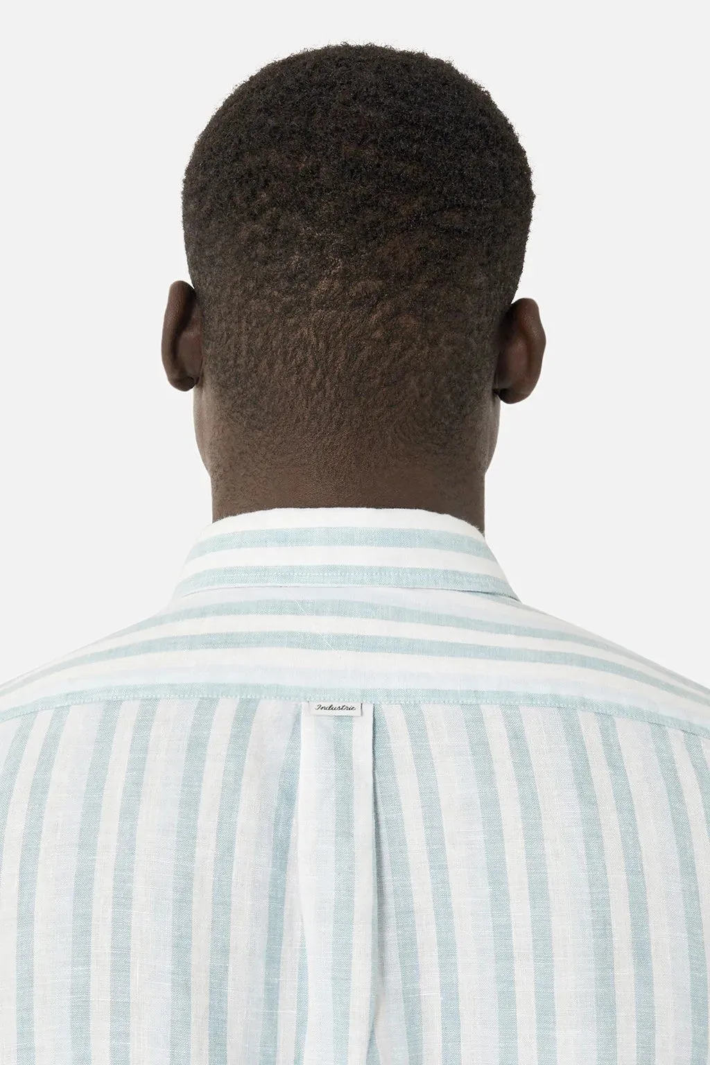 Industrie - The Lindeman Linen Shirt - Stripe - Light Blue & White