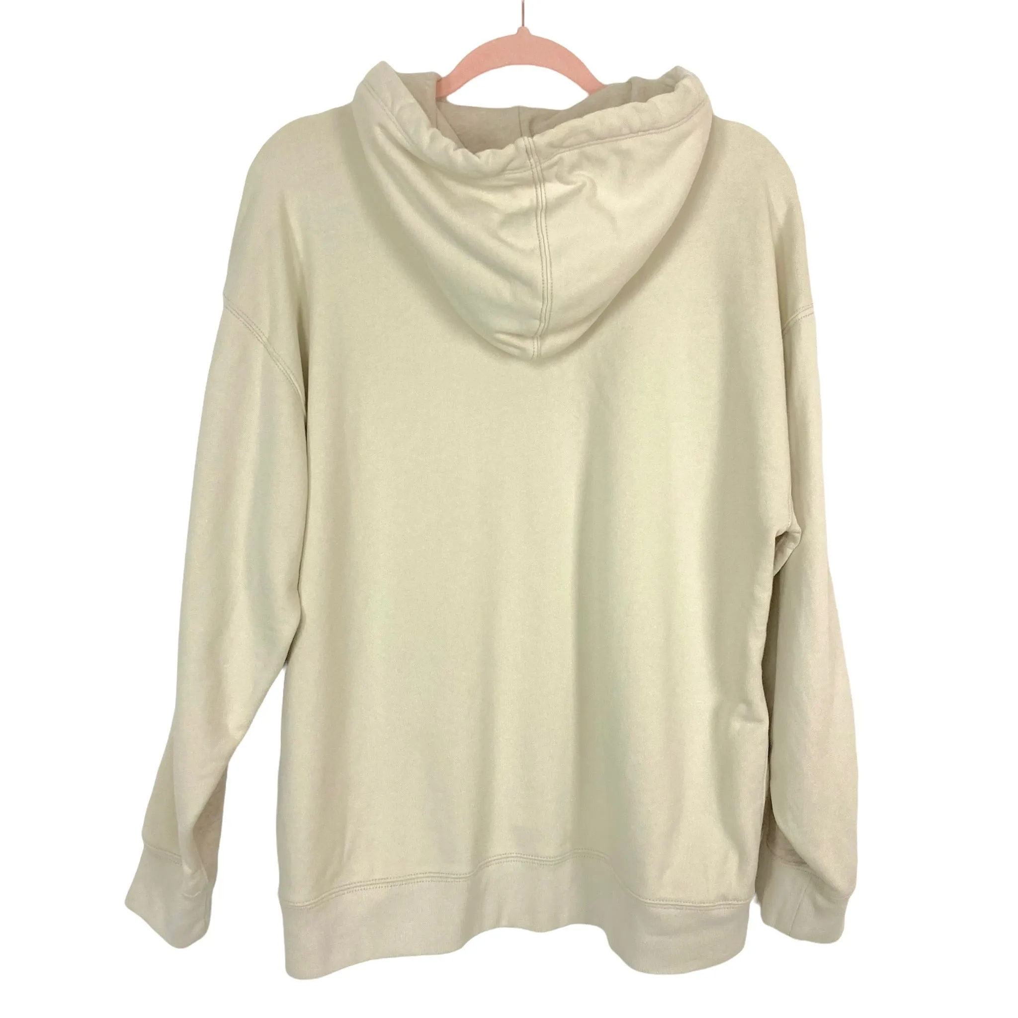 J Crew Two-Tone Tan Hooded Pullover- Size M (sold out online)