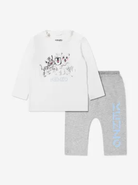 KENZO Baby Boys Organic Cotton Joggers Set