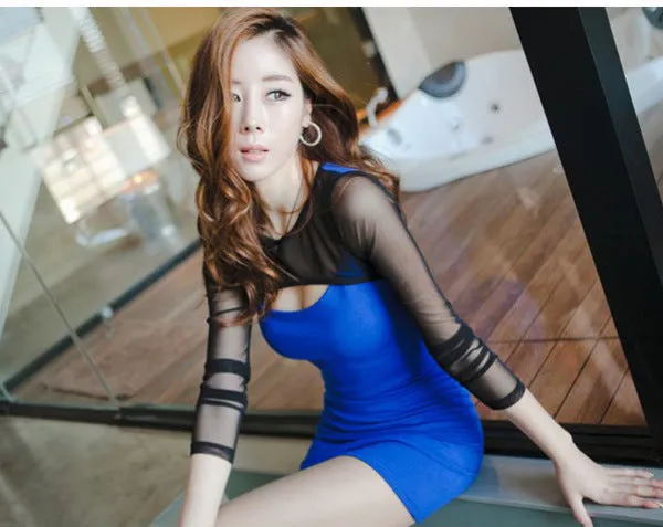 Korean Bar Nightclubs Dress Quality Women Sexy Pencil Skirt Dress