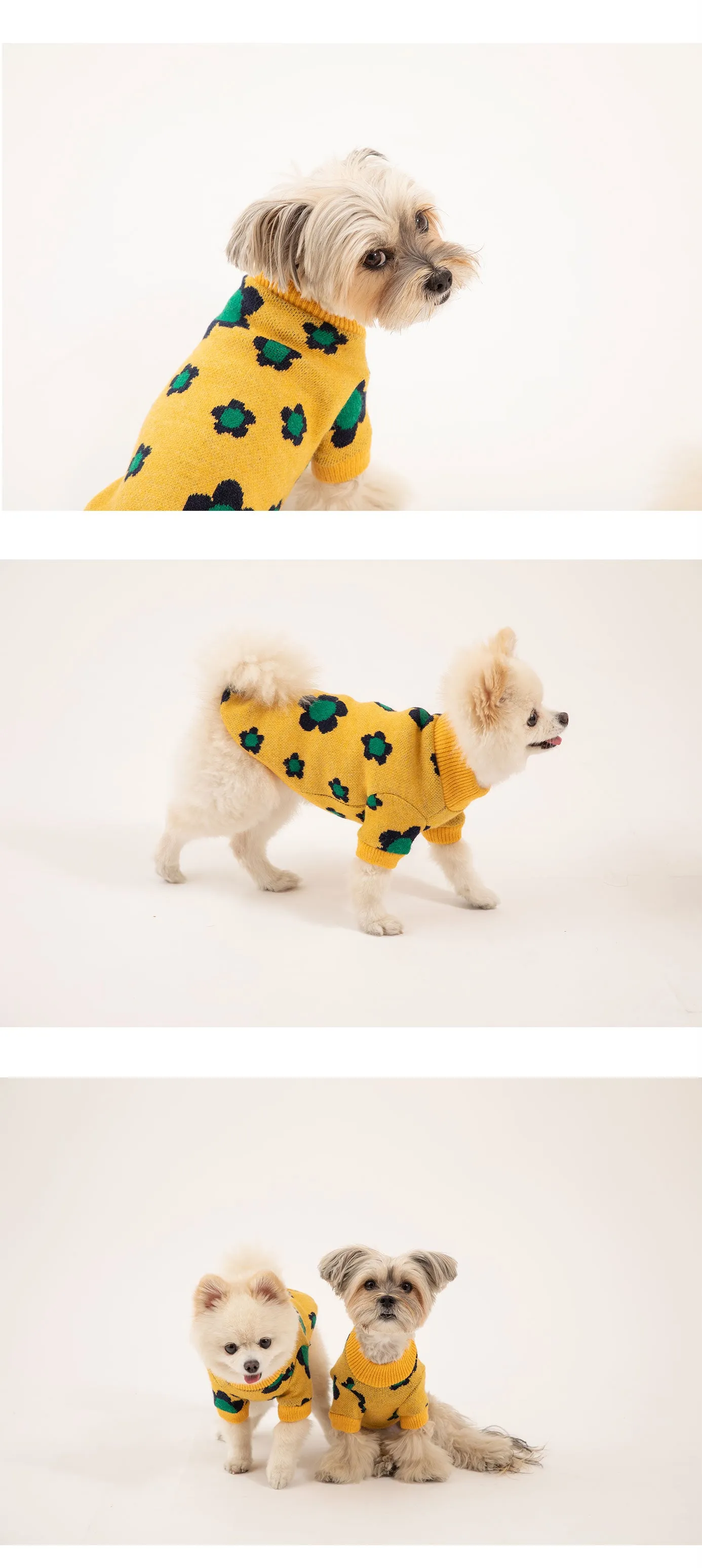 Korean Design Daisy Knitted Jumper for Dogs / Cats