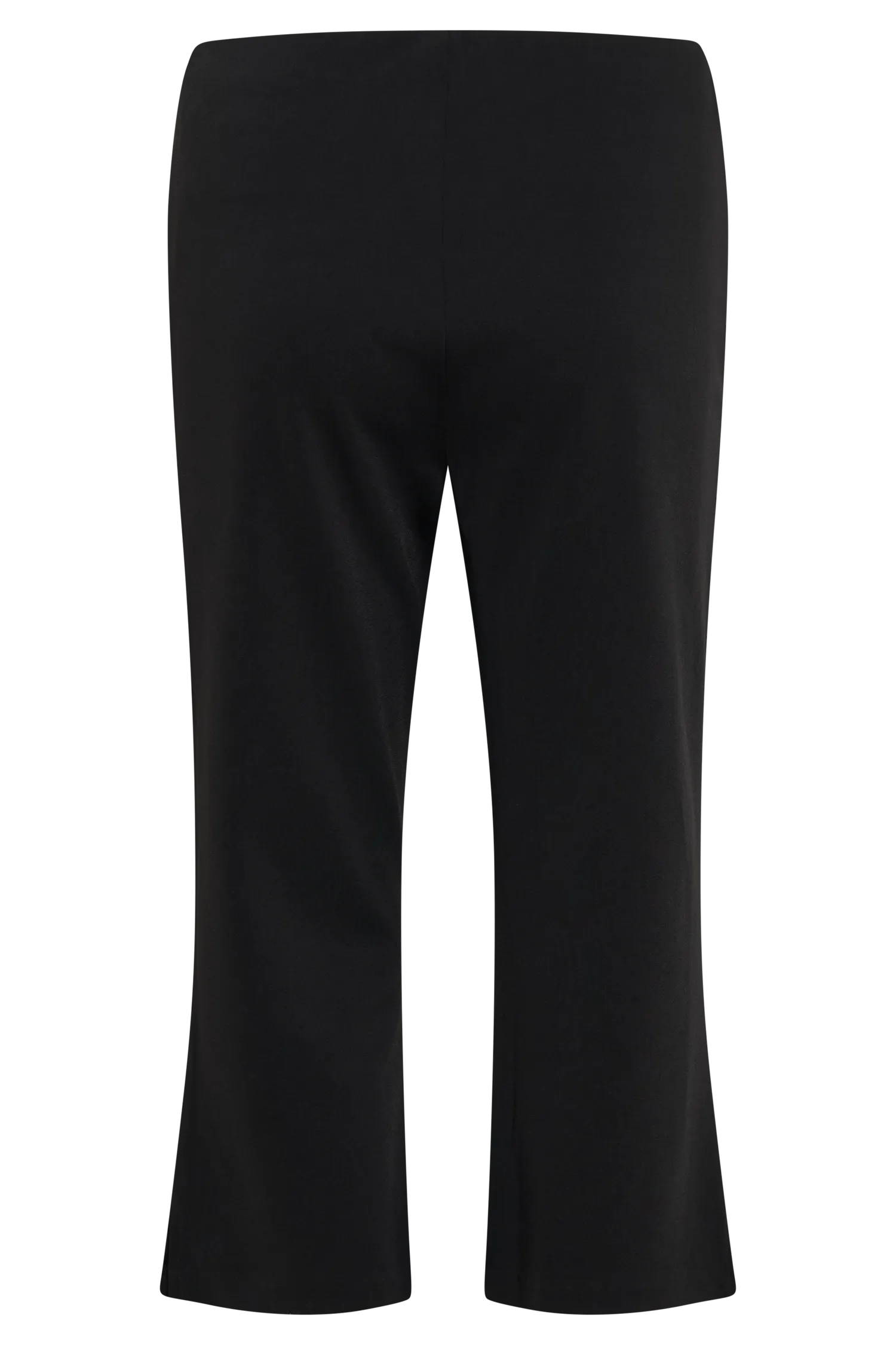 Layla Flared Crepe Capri Pants - Black