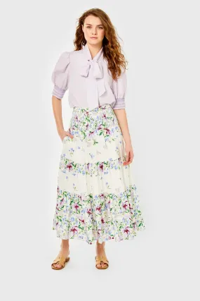 LBell Skirt-Linen-Fleurs de Provence by Cartolina