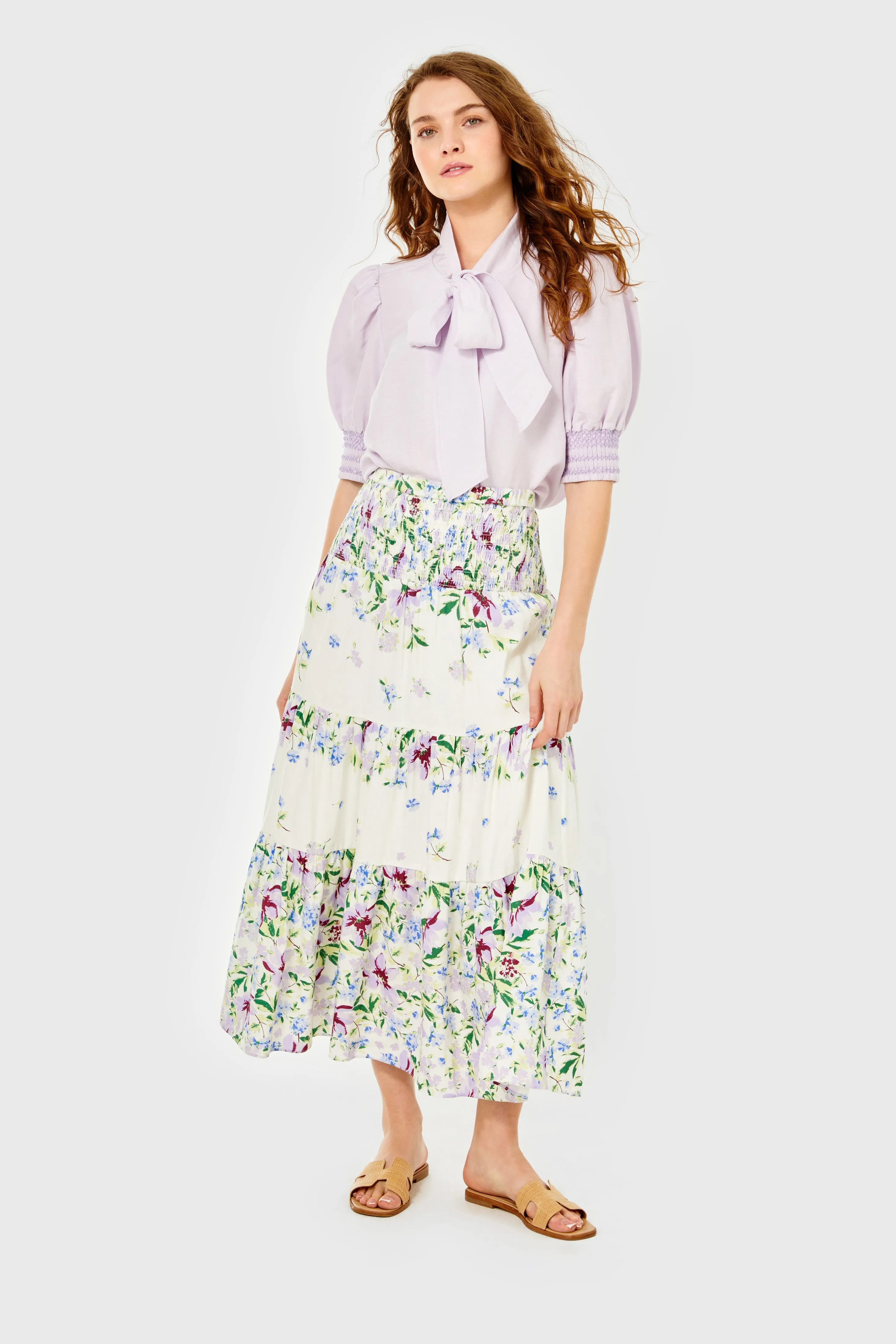 LBell Skirt-Linen-Fleurs de Provence by Cartolina