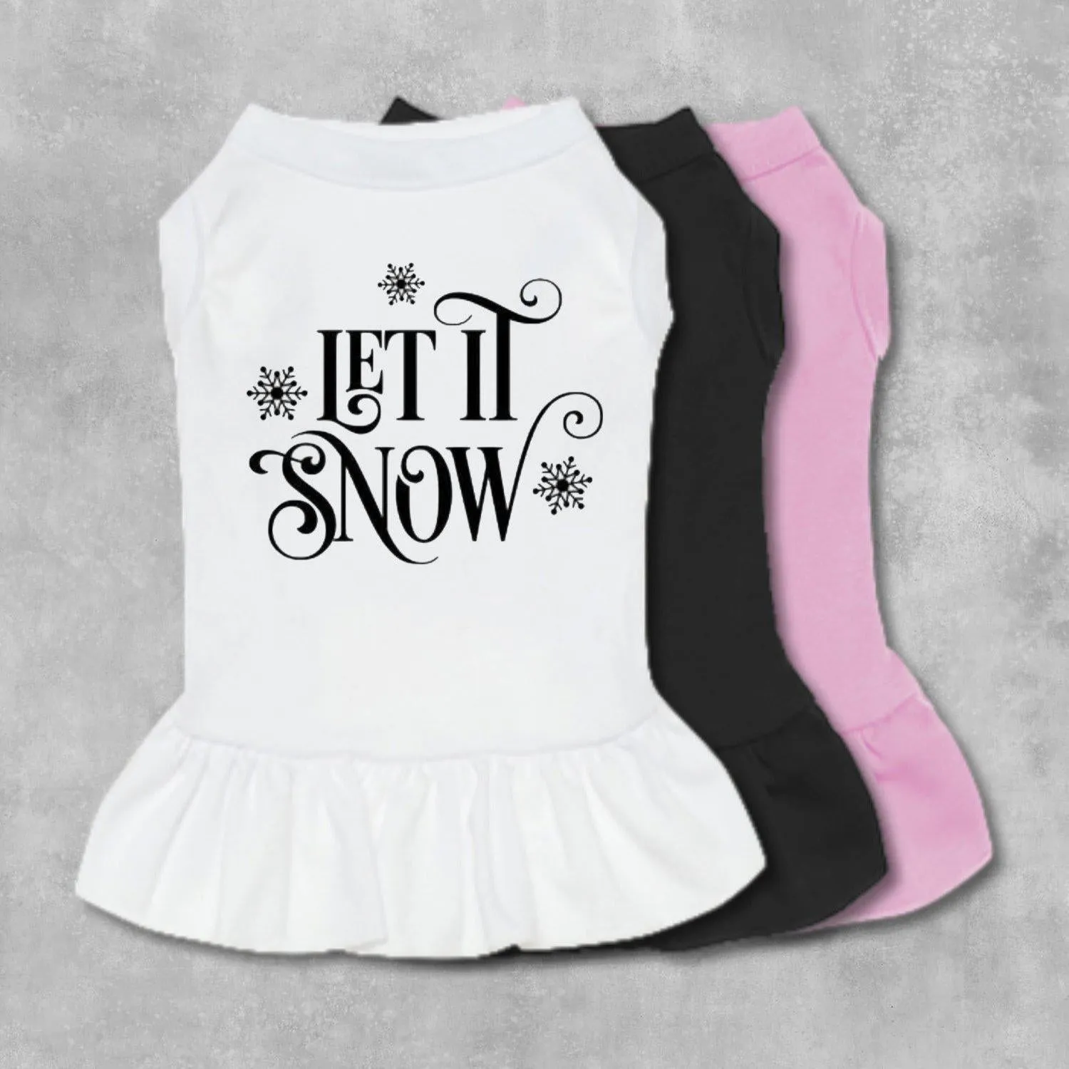 Let It Snow Pet Dress