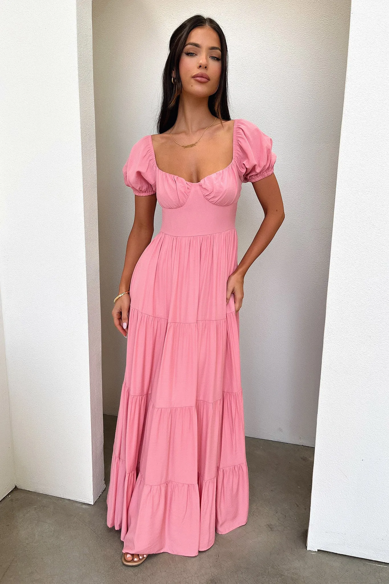 Levona Maxi Dress - Rose