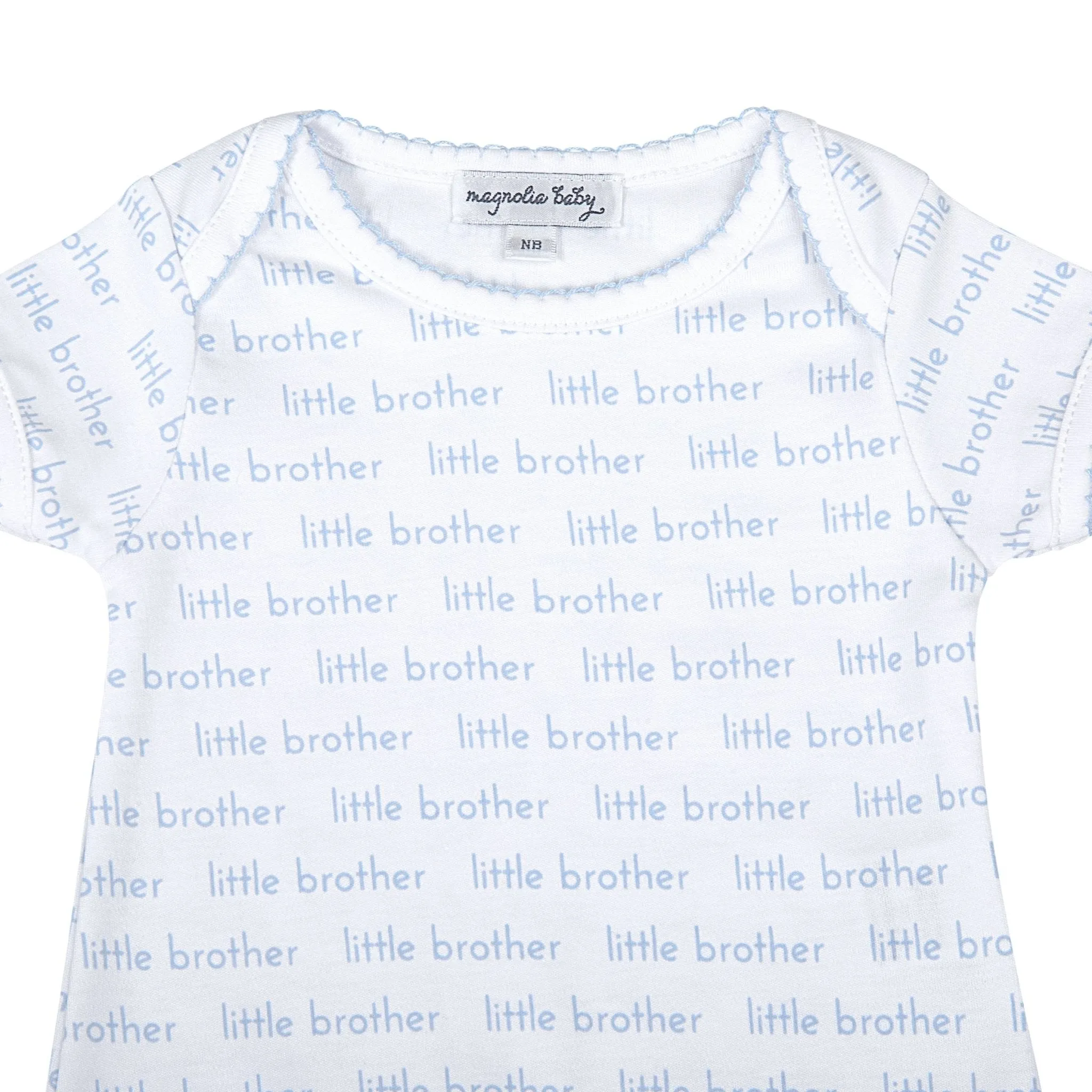 Little Brother Print Short Sleeve Bodysuit