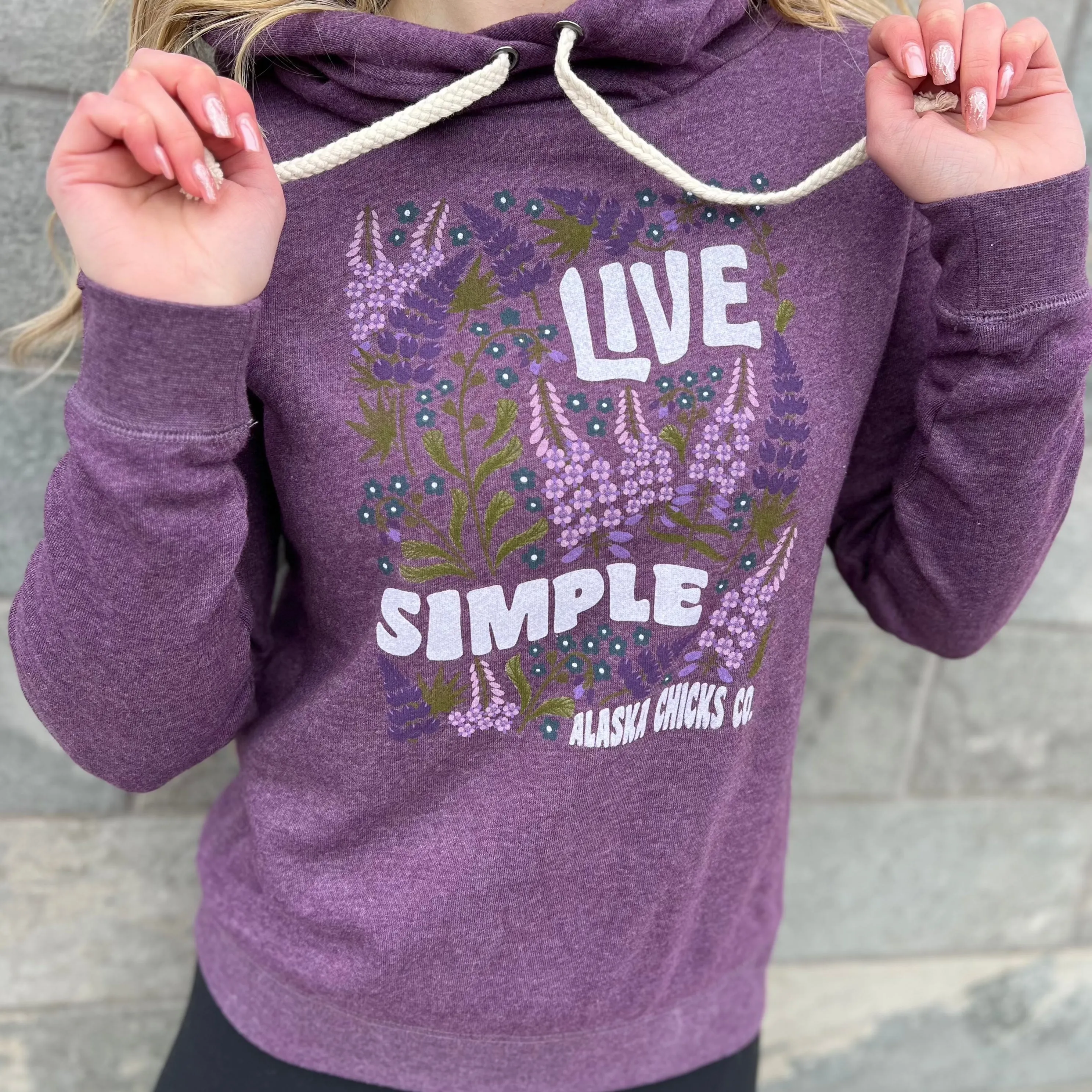 Live Simple Wildflower Hoodie