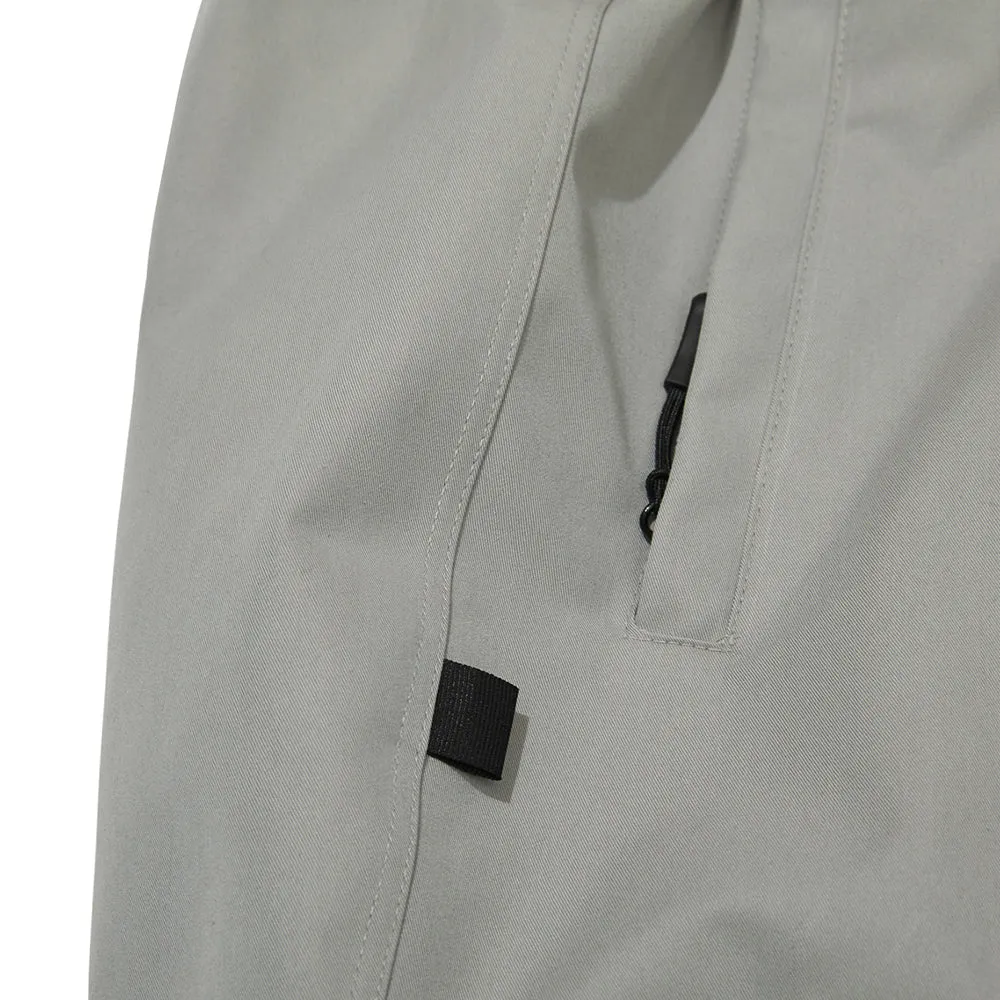 LOGO COTTON SUPER WIDE PANTS CEMENT GRAY