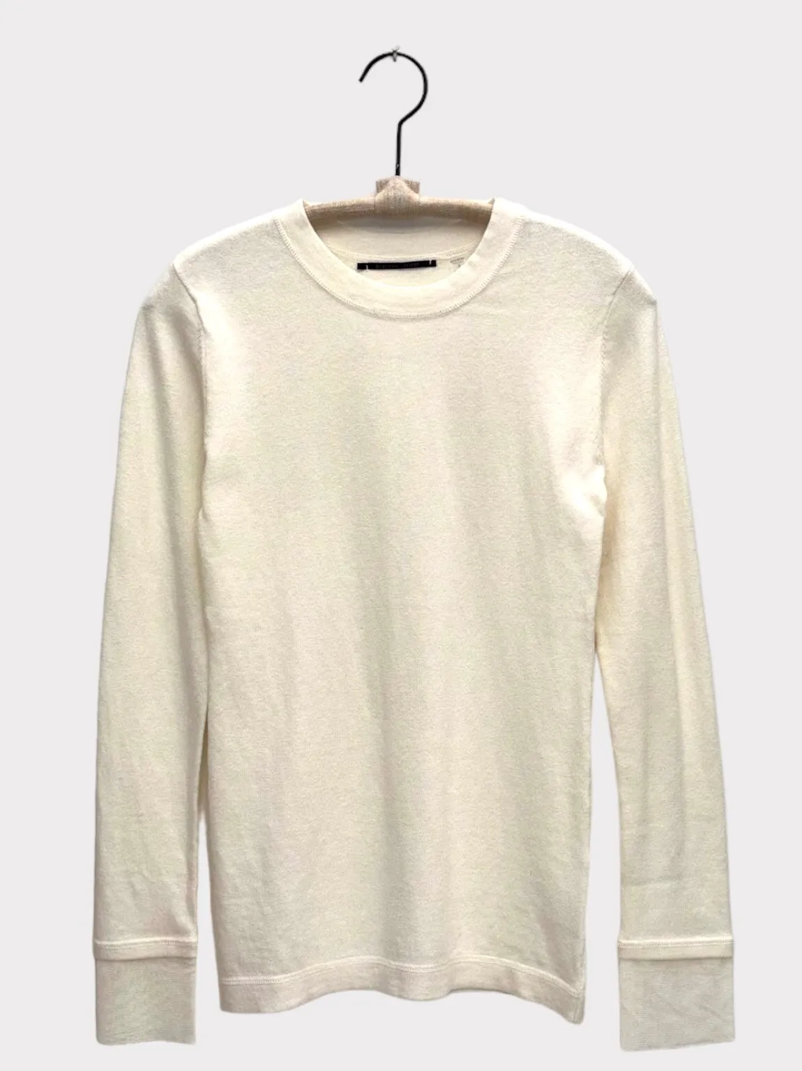 LS COTTON CASHMERE CURR SHIRT - PEARL