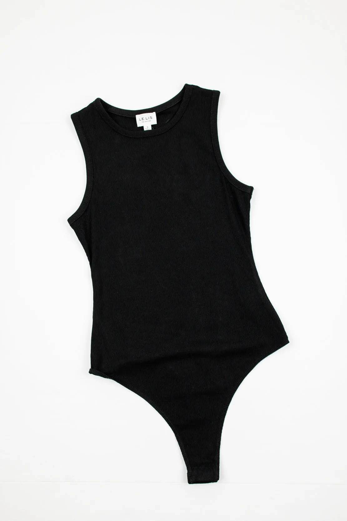 Mae Round Neck Bodysuit | Black