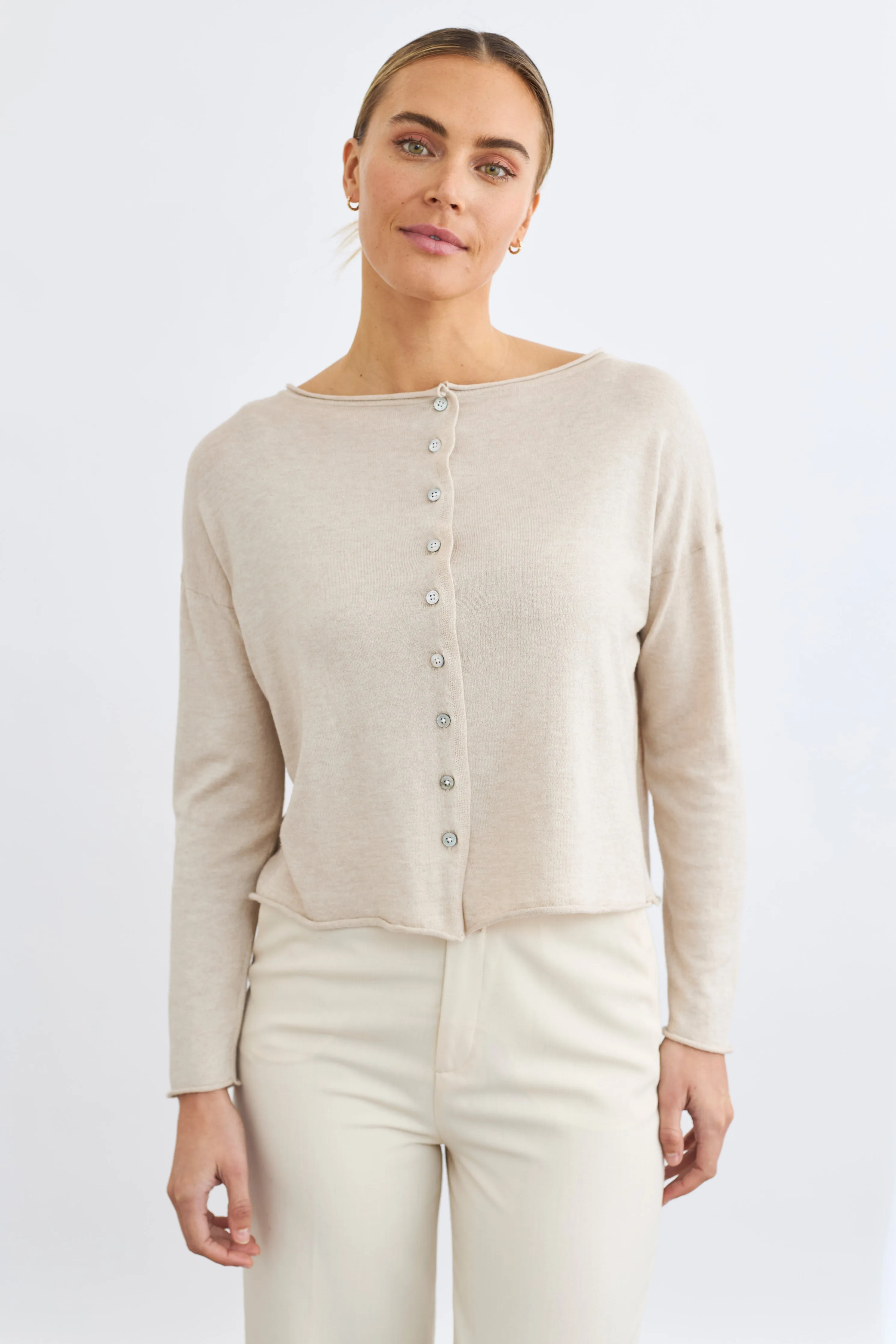 Malta Reversible Button Cardi