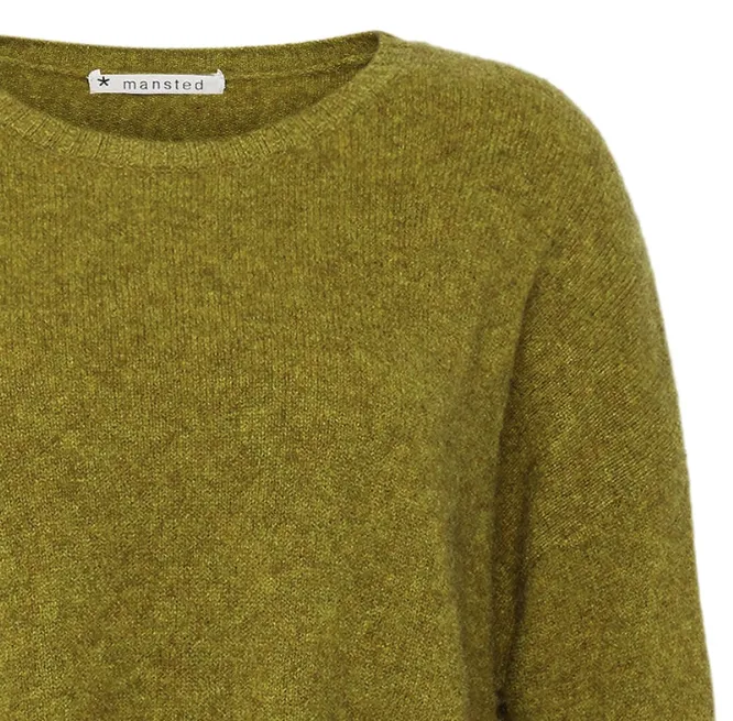 Manstead Zoe Loose Fit Sweater | Olive   Blue