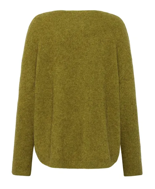 Manstead Zoe Loose Fit Sweater | Olive   Blue