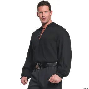 Men's Black Pirate Shirt Costume