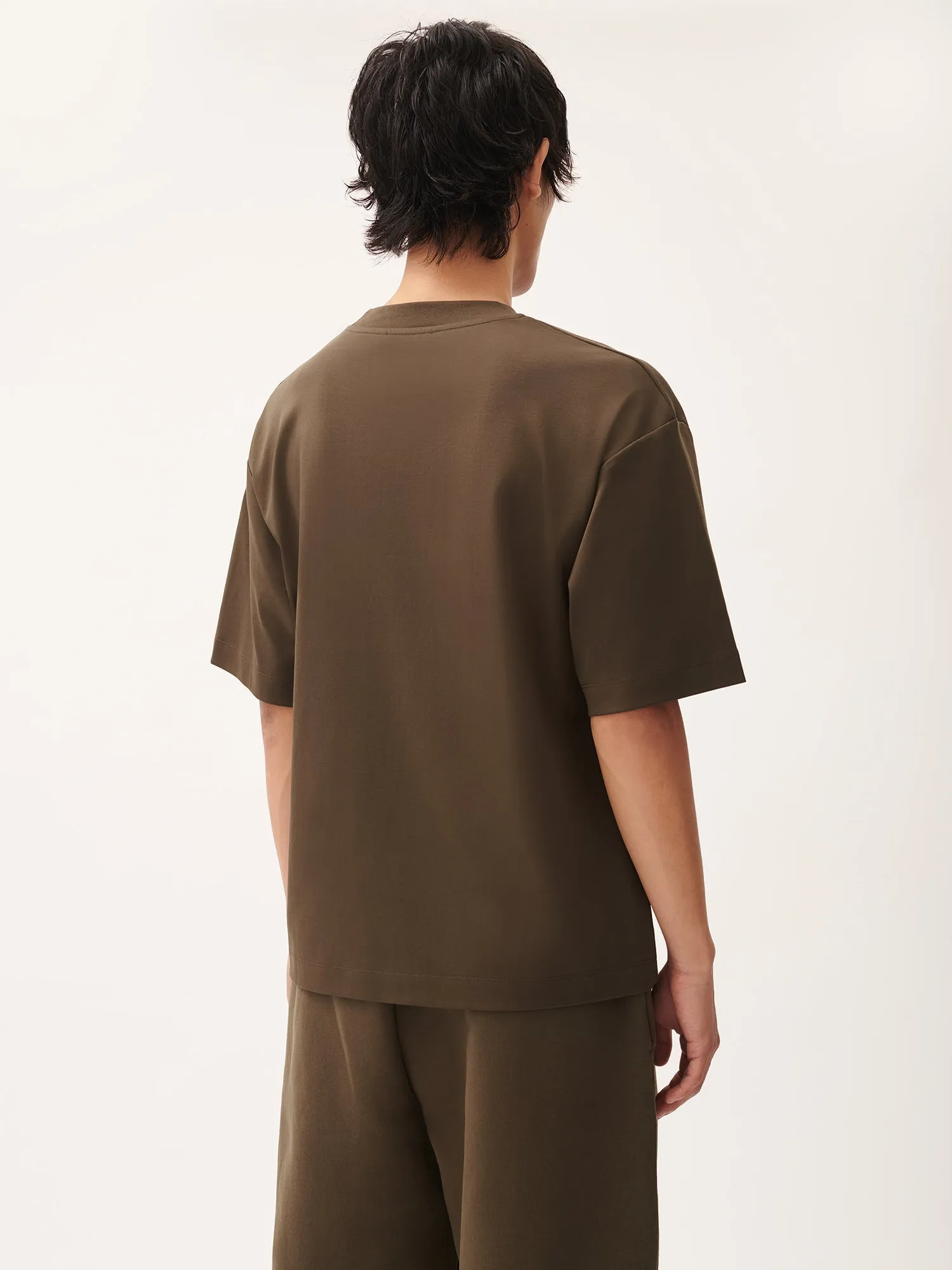 Mens DNA Oversized T-Shirt—cacoa brown