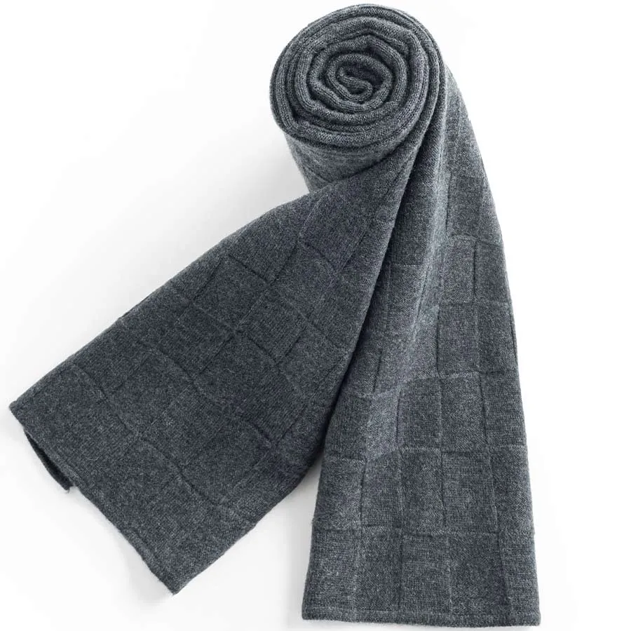 Mens Ilmio Wool Knit Scarf #13