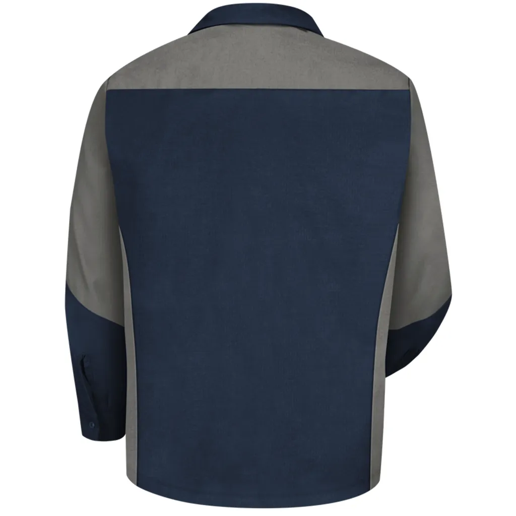 Men's Long Sleeve Two-Tone Crew Shirt