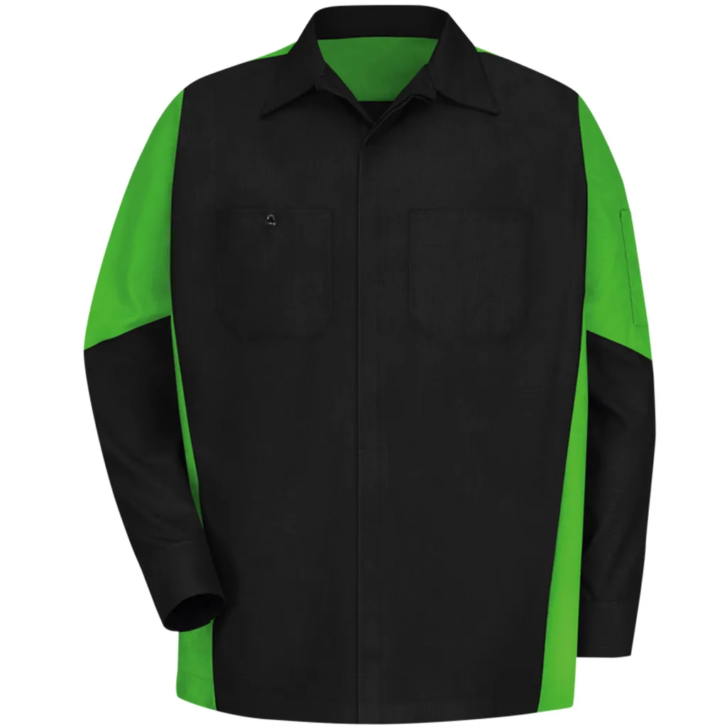 Men's Long Sleeve Two-Tone Crew Shirt