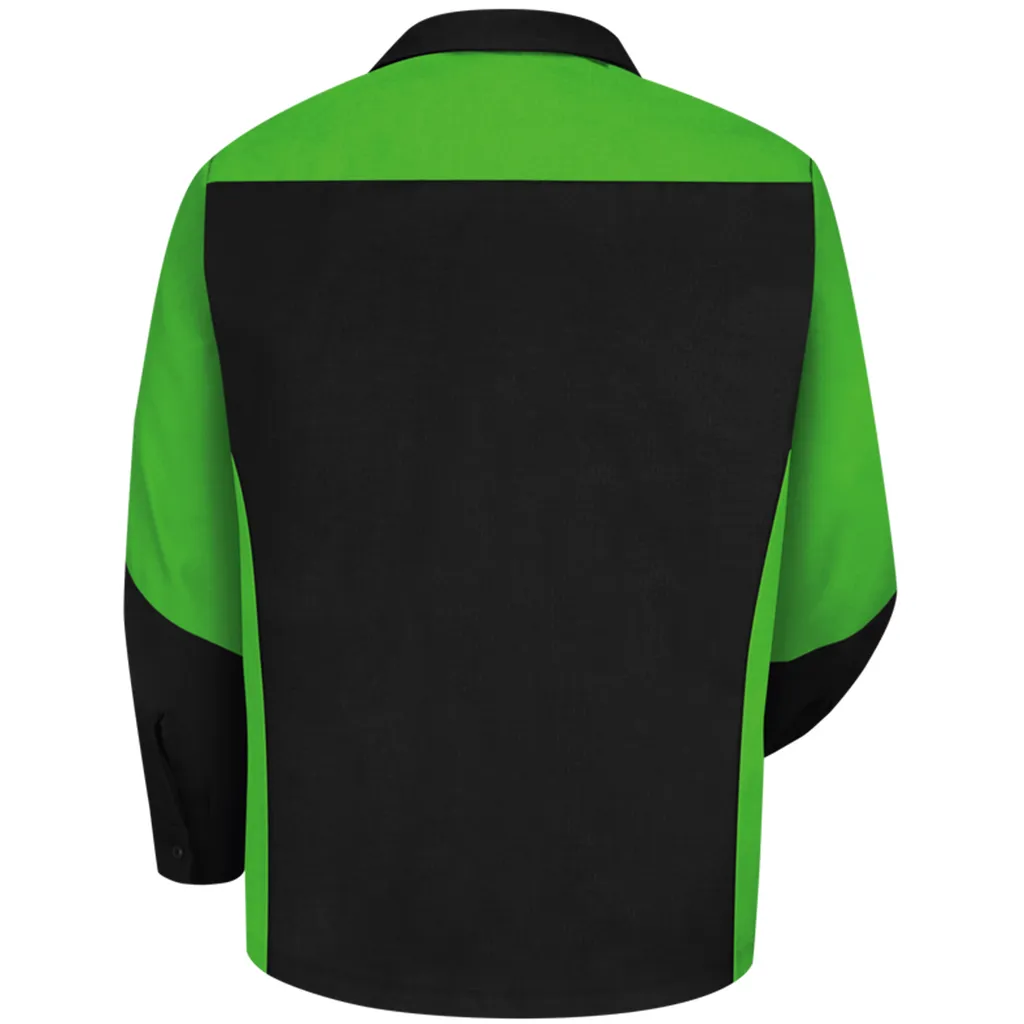 Men's Long Sleeve Two-Tone Crew Shirt