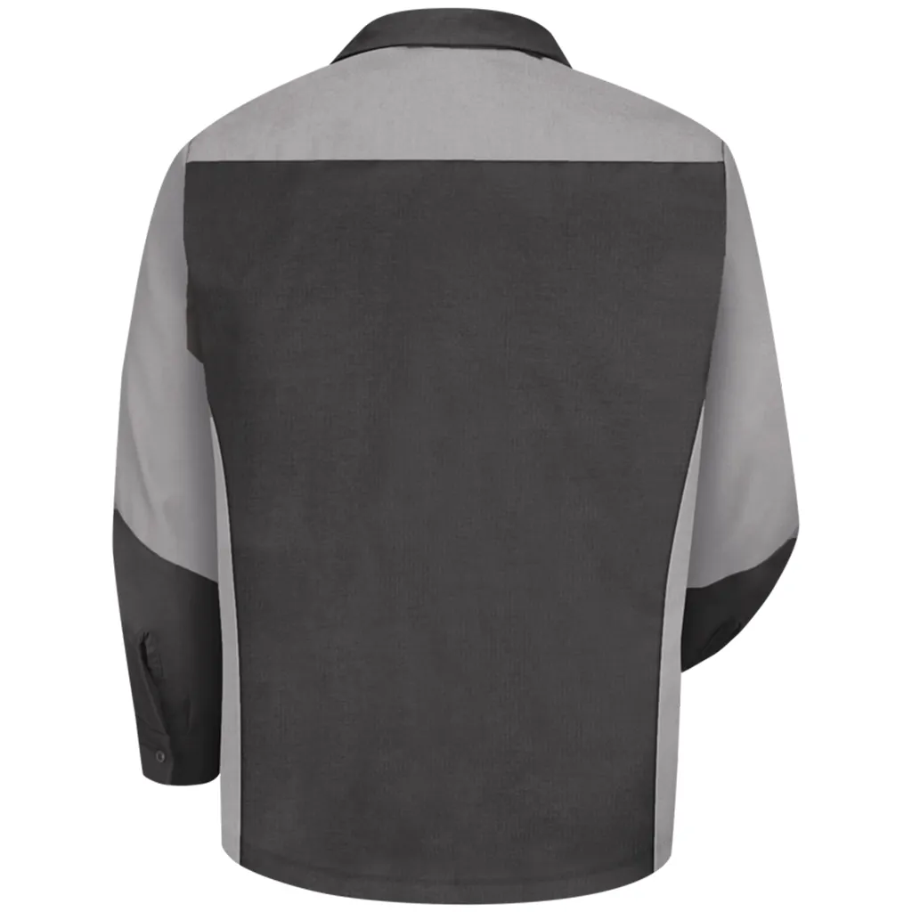 Men's Long Sleeve Two-Tone Crew Shirt