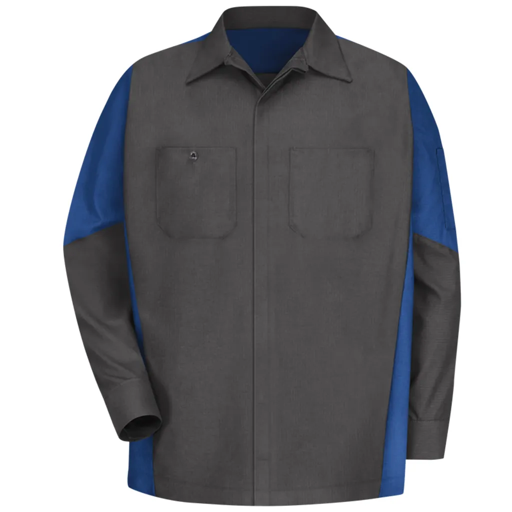 Men's Long Sleeve Two-Tone Crew Shirt