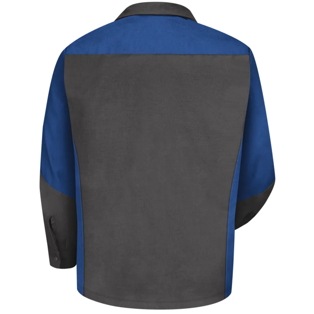 Men's Long Sleeve Two-Tone Crew Shirt