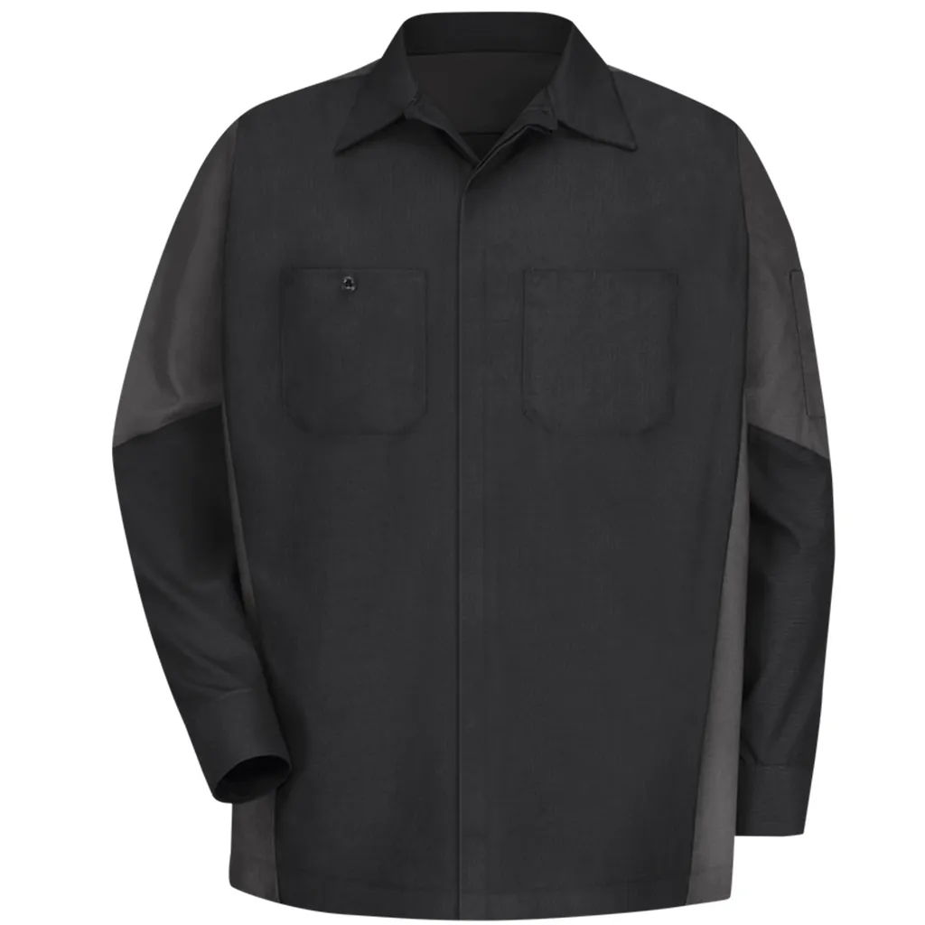 Men's Long Sleeve Two-Tone Crew Shirt