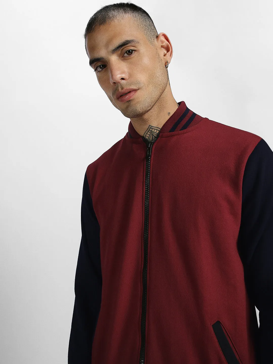 Men's Maroon League Jacket