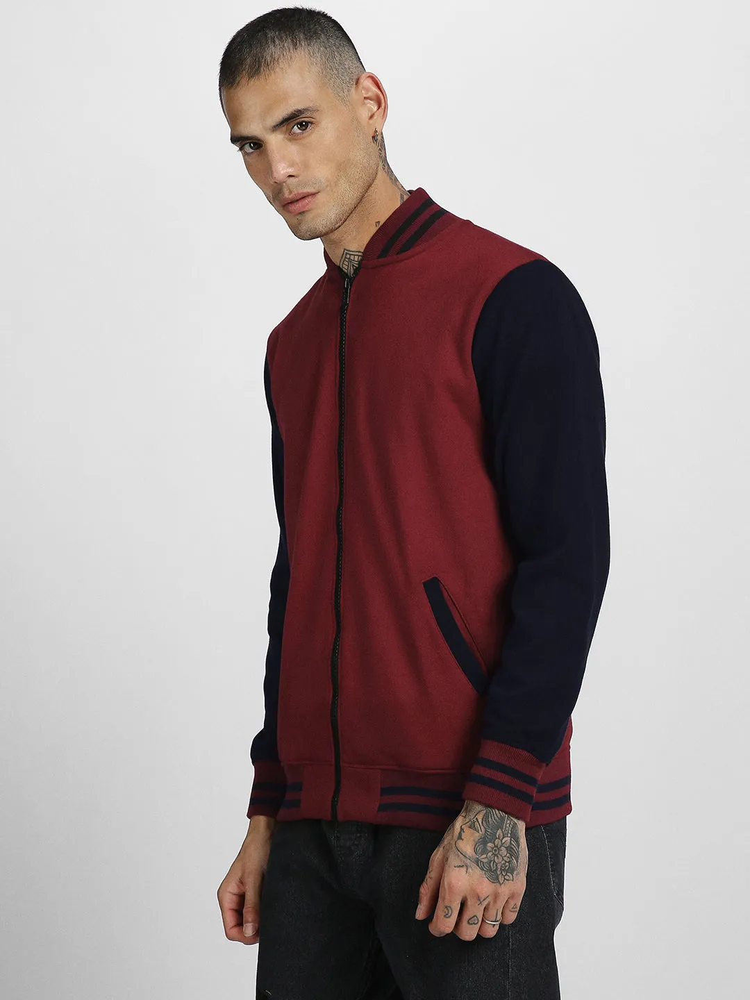 Men's Maroon League Jacket