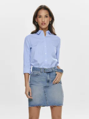 Mio Shirt - Cashmere Blue Cloud Dancer Stripe