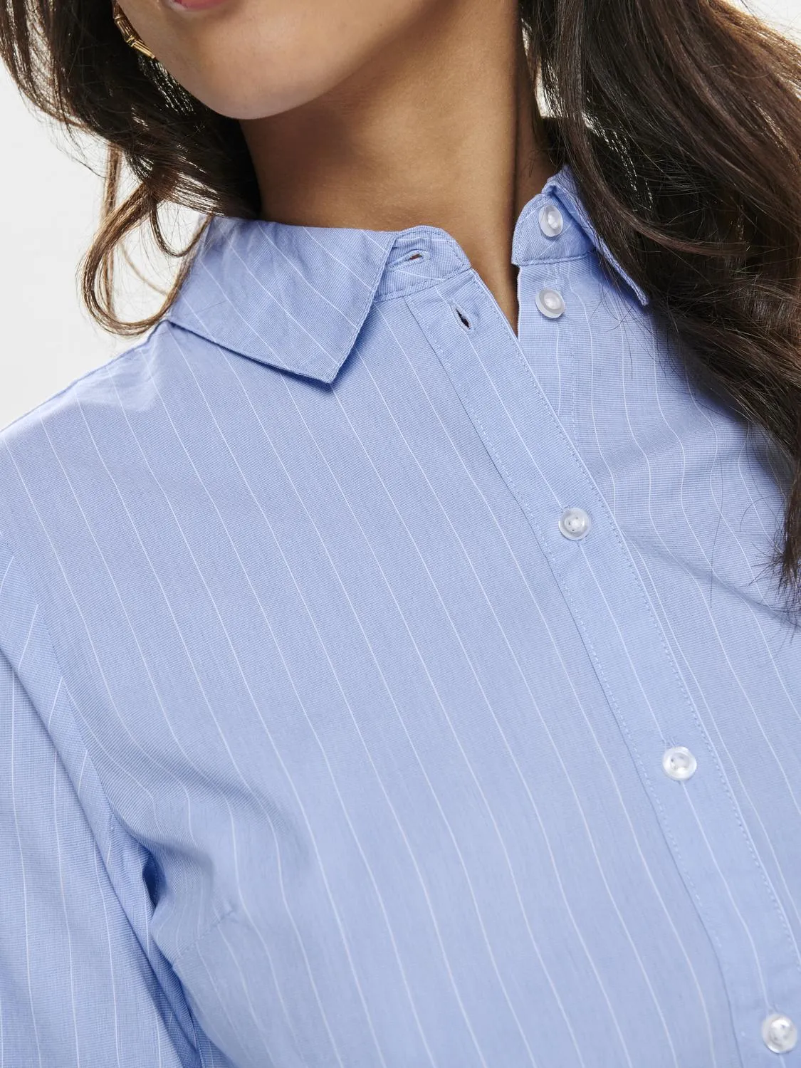 Mio Shirt - Cashmere Blue Cloud Dancer Stripe