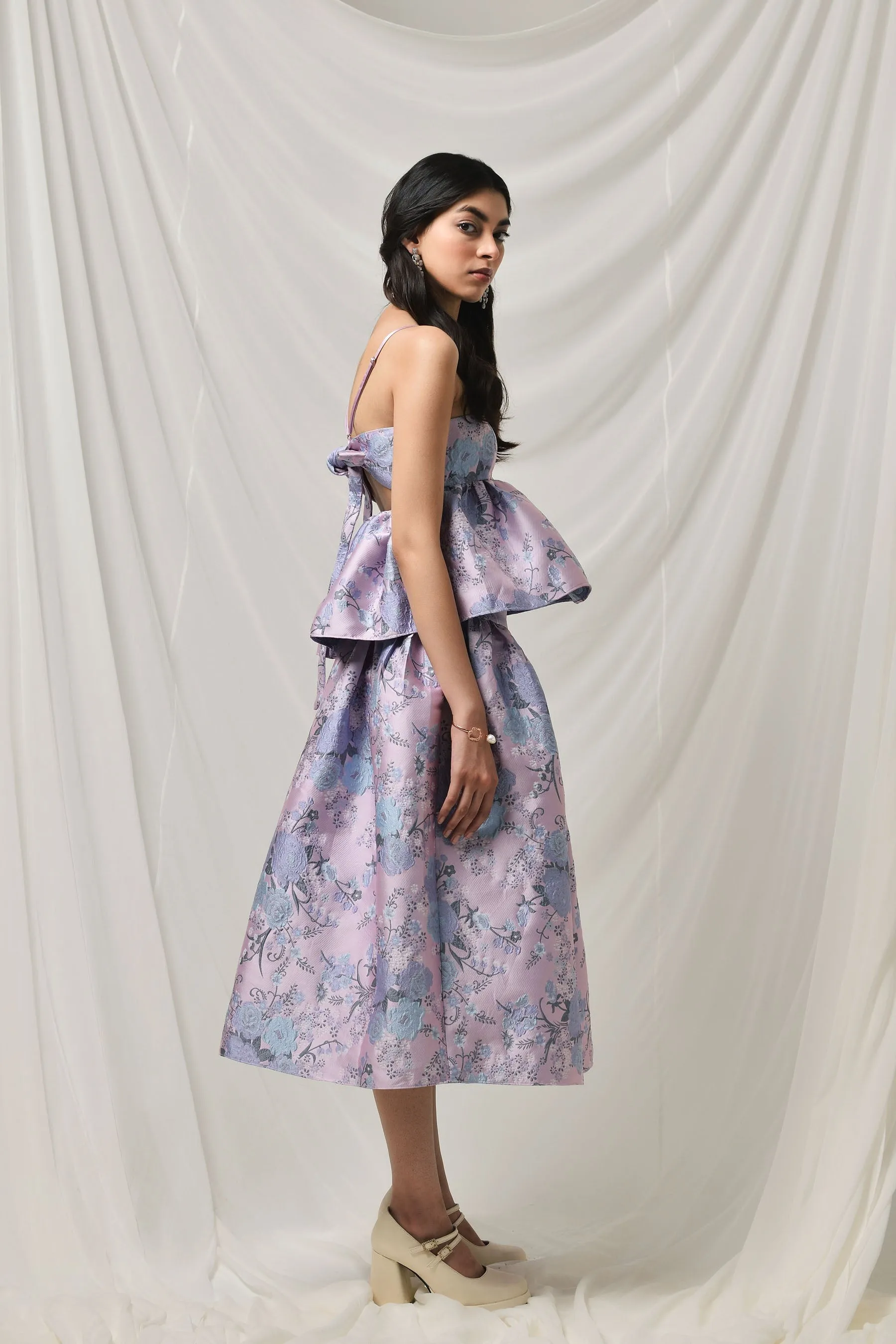 Moonlit Meadow Midi Skirt