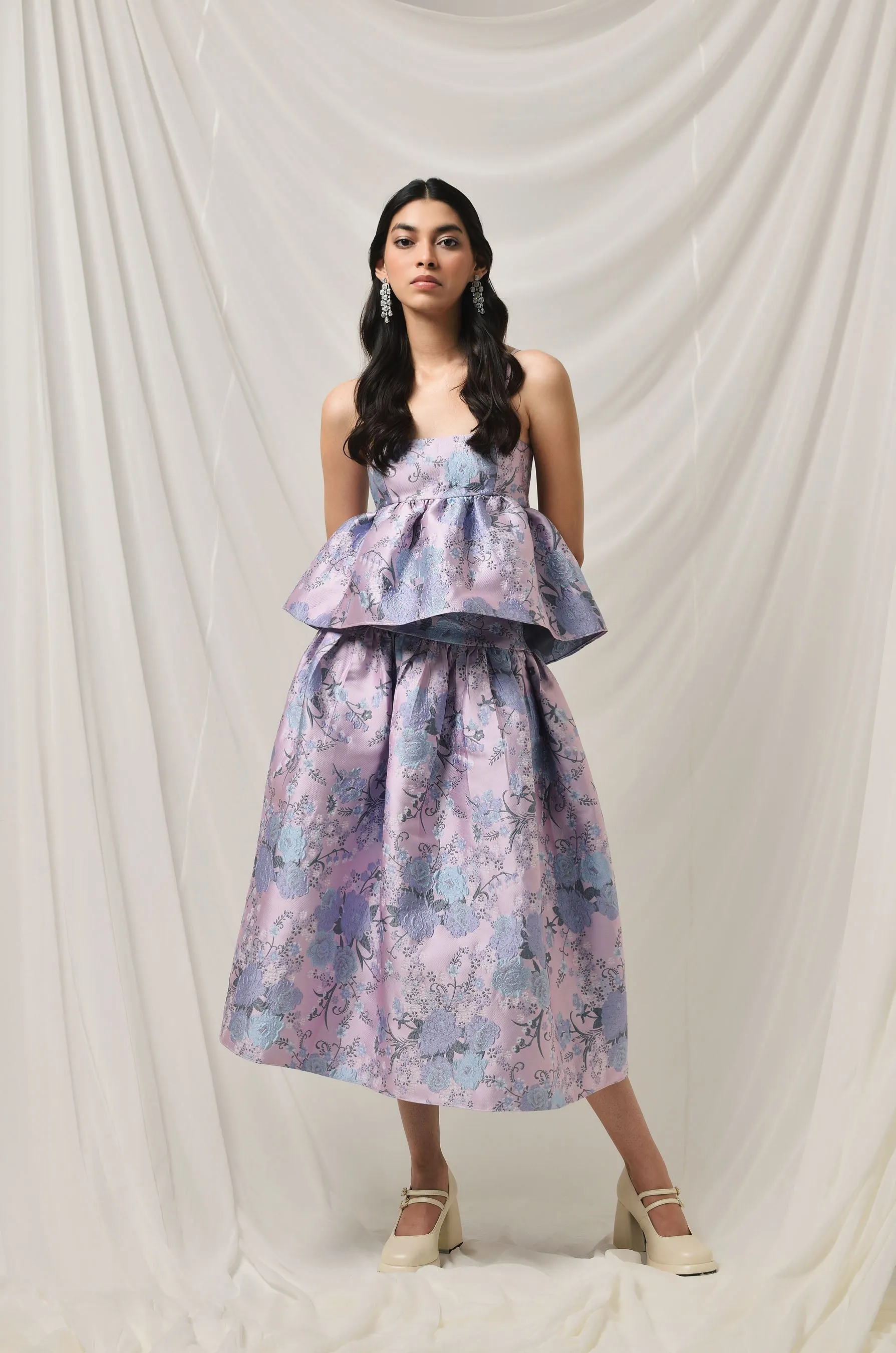 Moonlit Meadow Midi Skirt