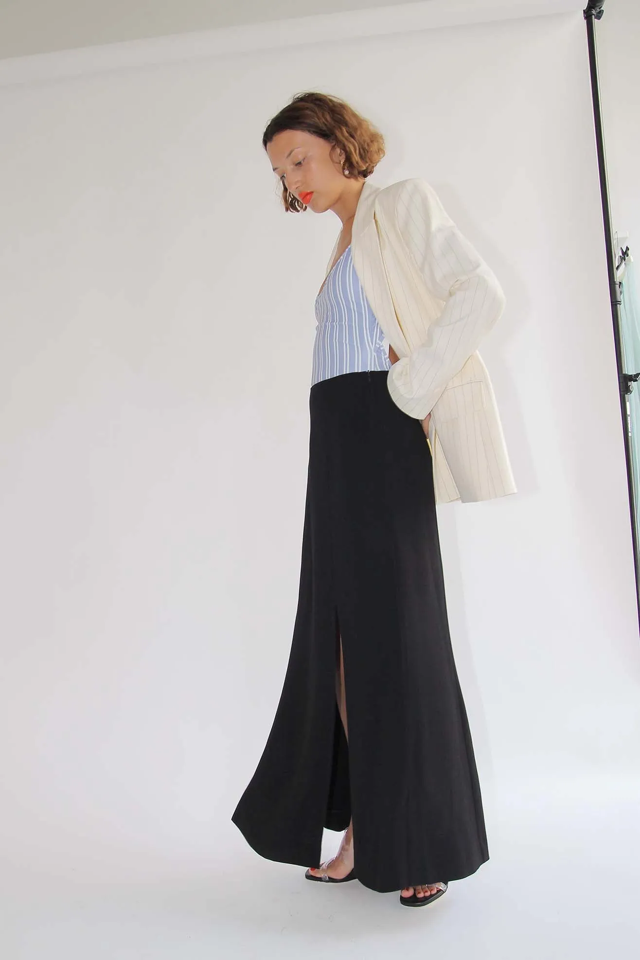 MR. LARKIN, Long LouLou Skirt, Black