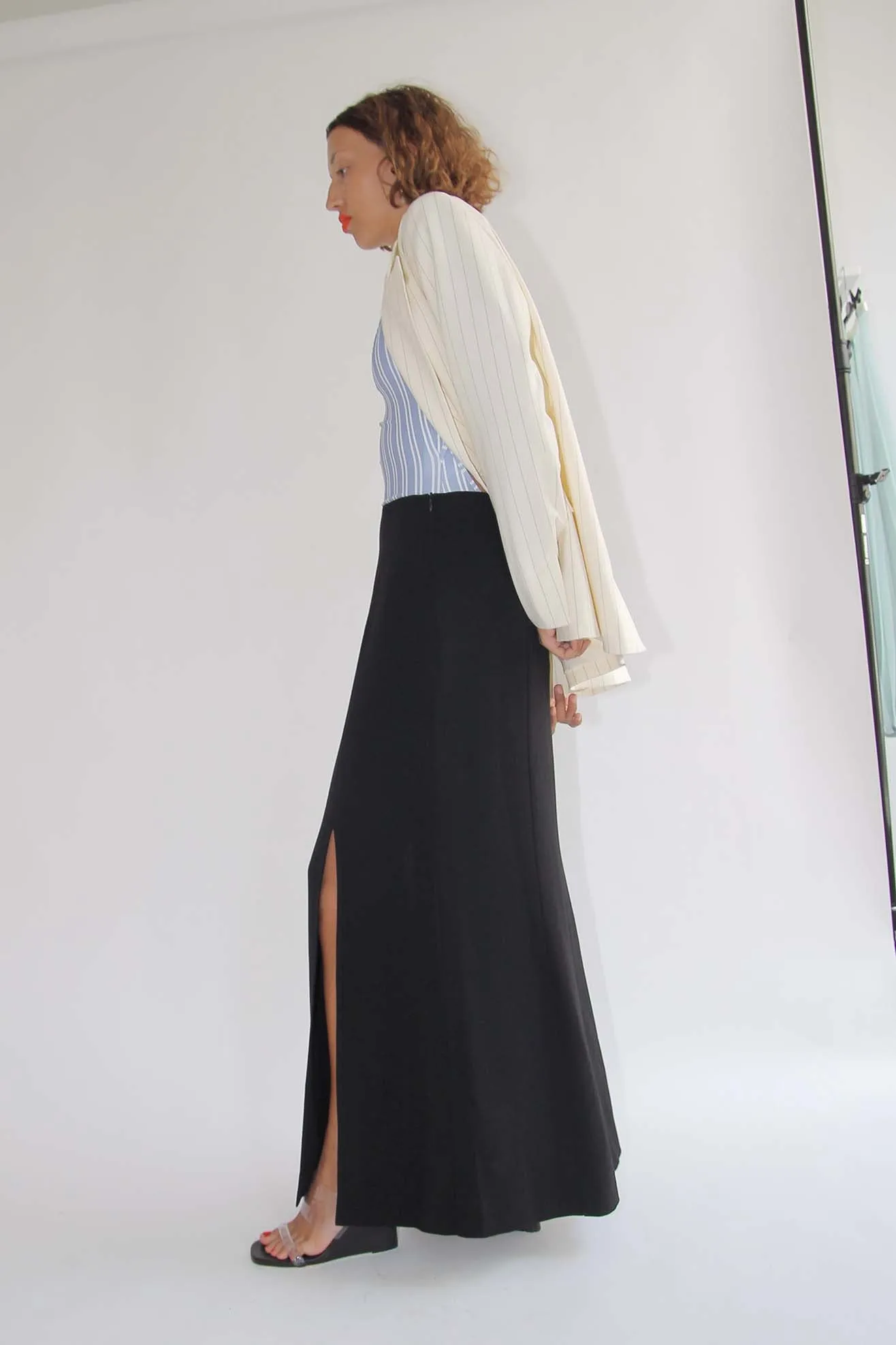 MR. LARKIN, Long LouLou Skirt, Black