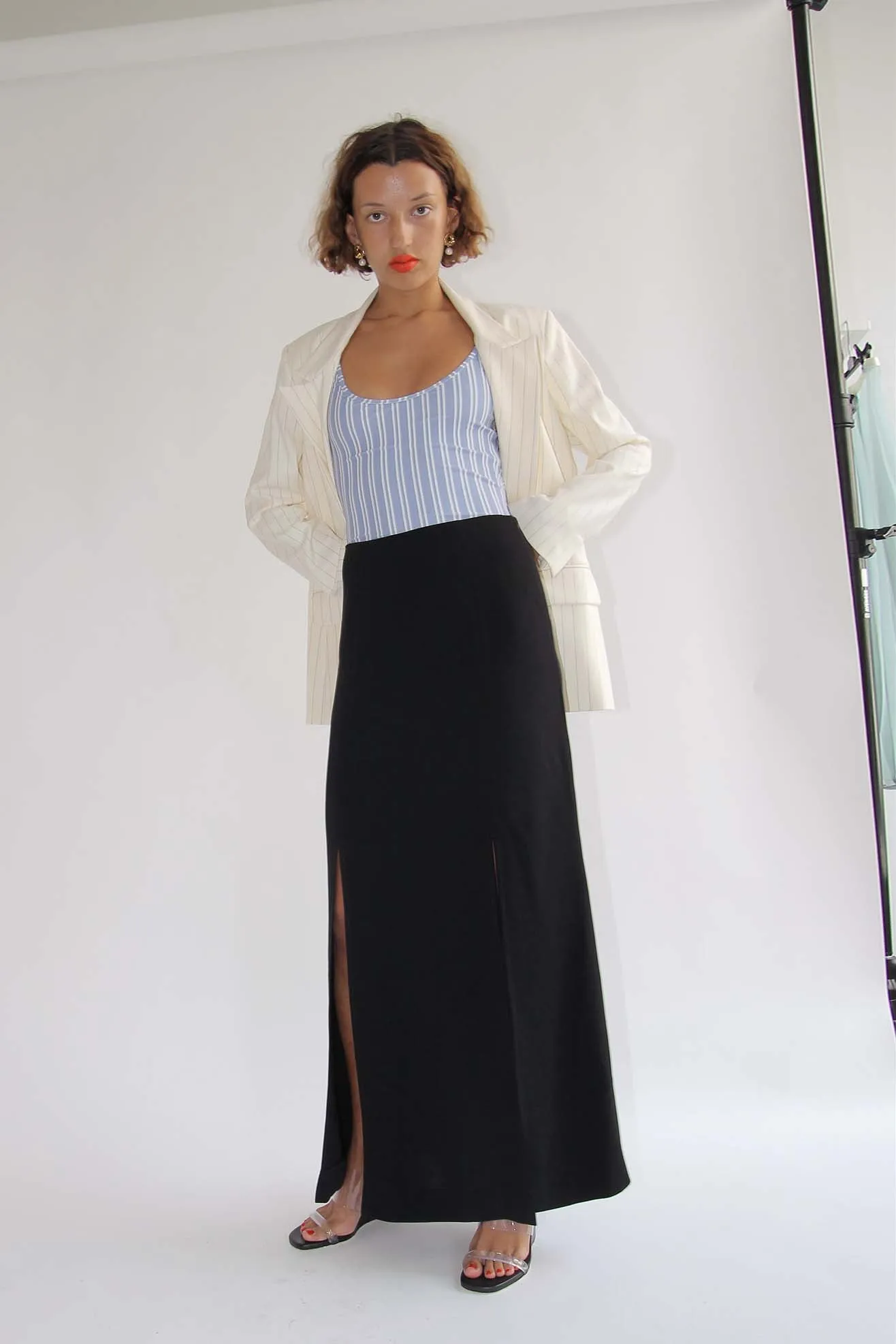 MR. LARKIN, Long LouLou Skirt, Black