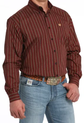 MTW1105842-MEN'S CINCH SHOTGUN SHELL PRINT BUTTON-DOWN WESTERN SHIRT